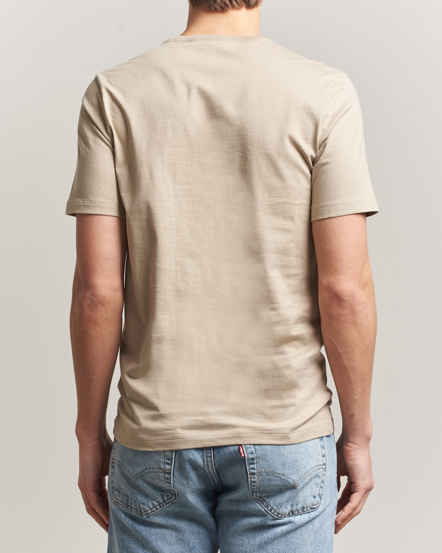 Men | T-Shirts | BOSS BLACK | 3-Pack Crew Neck T-Shirt White/Blue/Beige