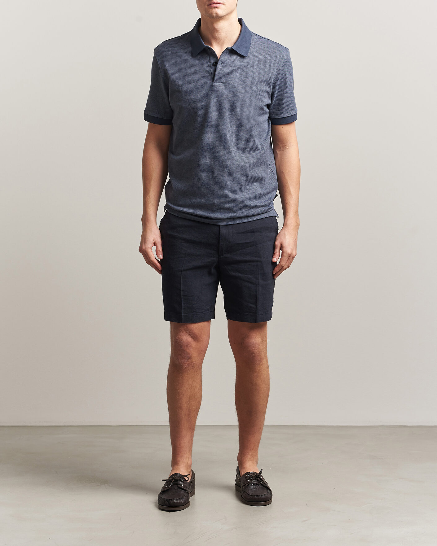 Men | Polo Shirts | BOSS BLACK | Parlay Jersey Polo Dark Blue
