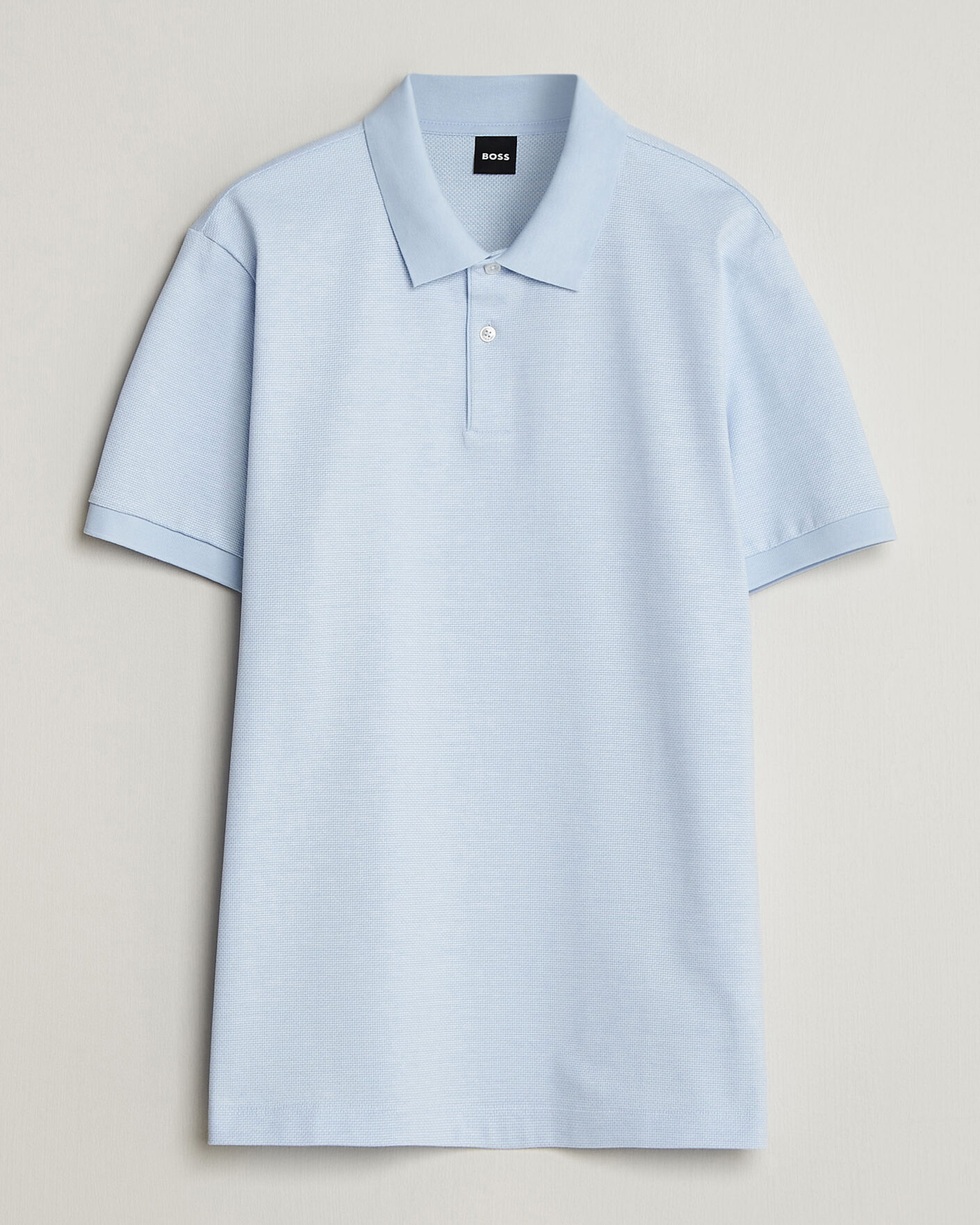 Men | Polo Shirts | BOSS BLACK | Parlay Jersey Polo Light Blue