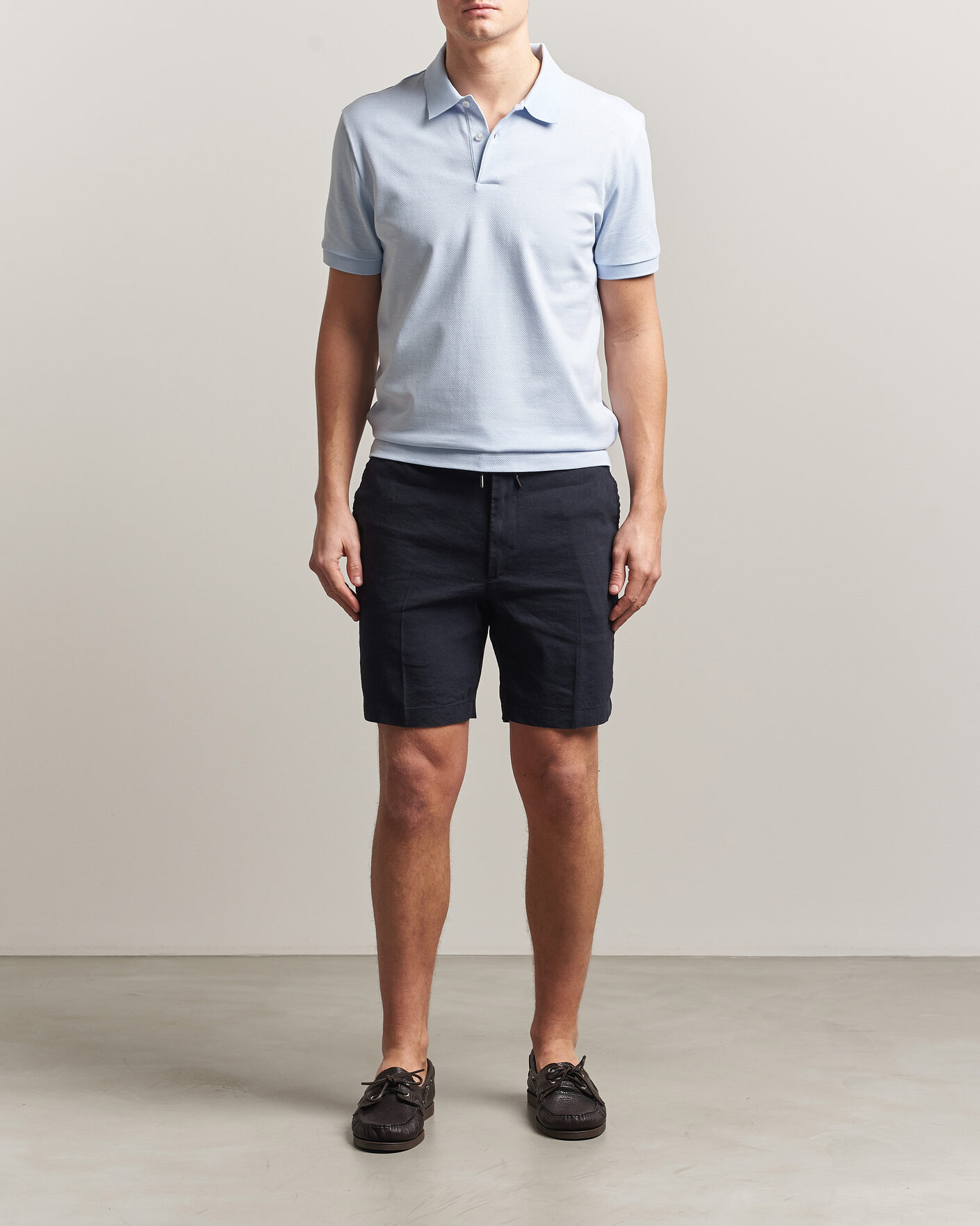Men | Polo Shirts | BOSS BLACK | Parlay Jersey Polo Light Blue
