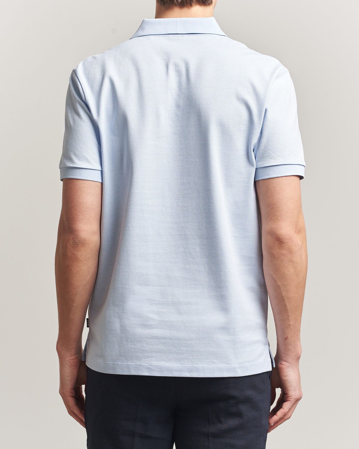 Men | Polo Shirts | BOSS BLACK | Parlay Jersey Polo Light Blue