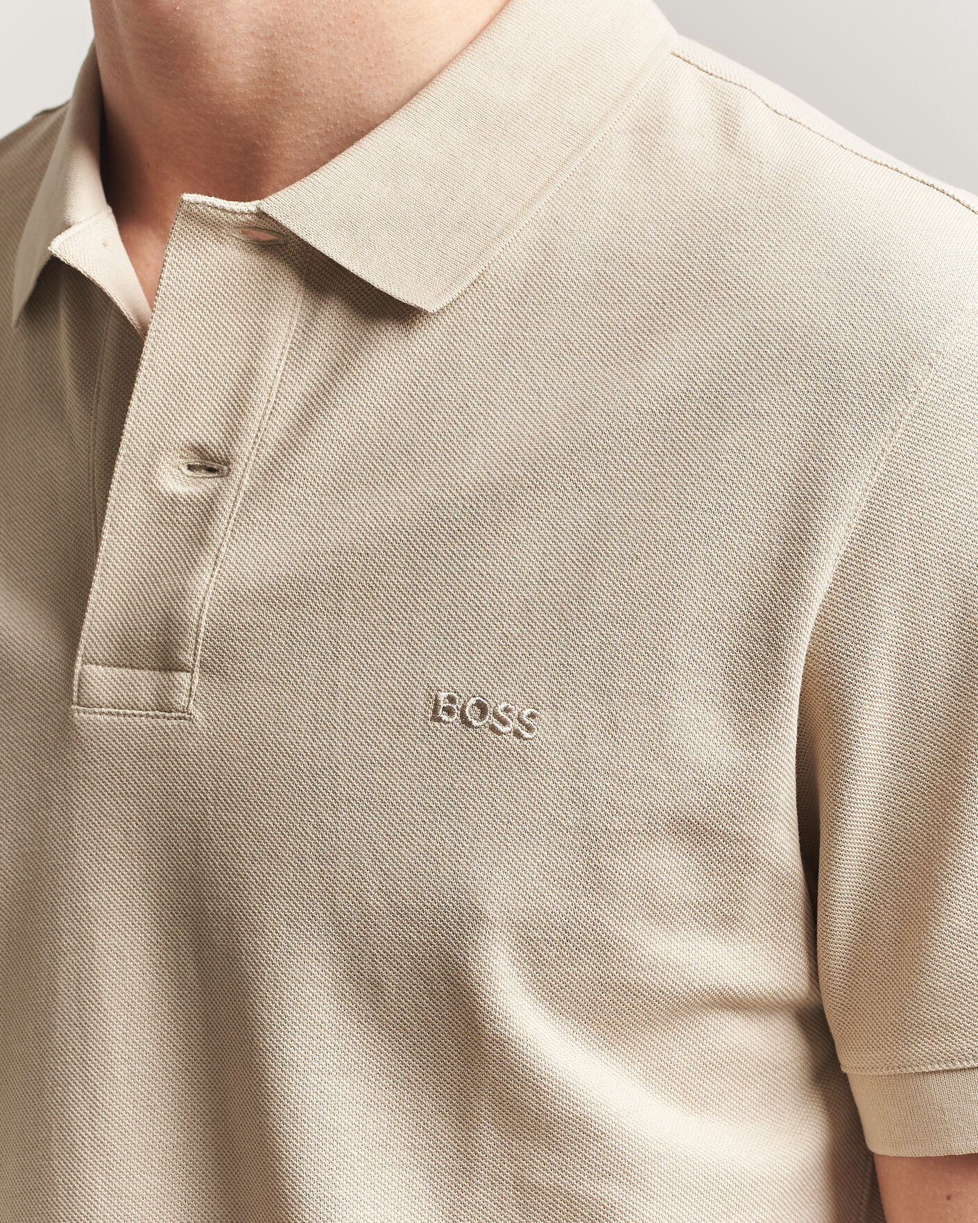 Men | Polo Shirts | BOSS BLACK | Pallas Polo Open Beige