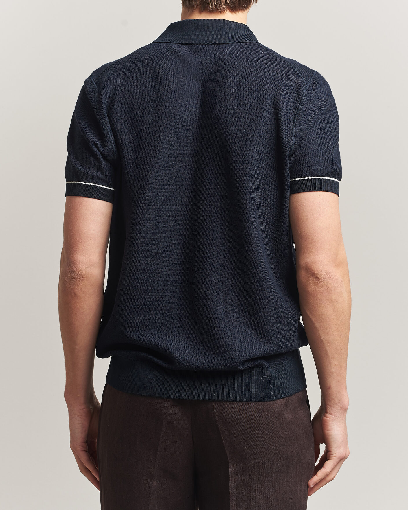 Men | Polo Shirts | BOSS BLACK | Narciso Knitted Polo Dark Blue