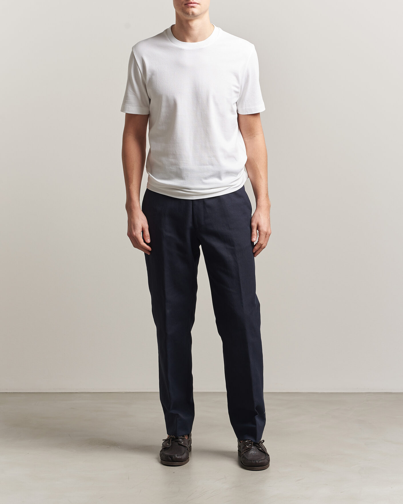 Men | T-Shirts | BOSS BLACK | Thompson Structured T-Shirt White