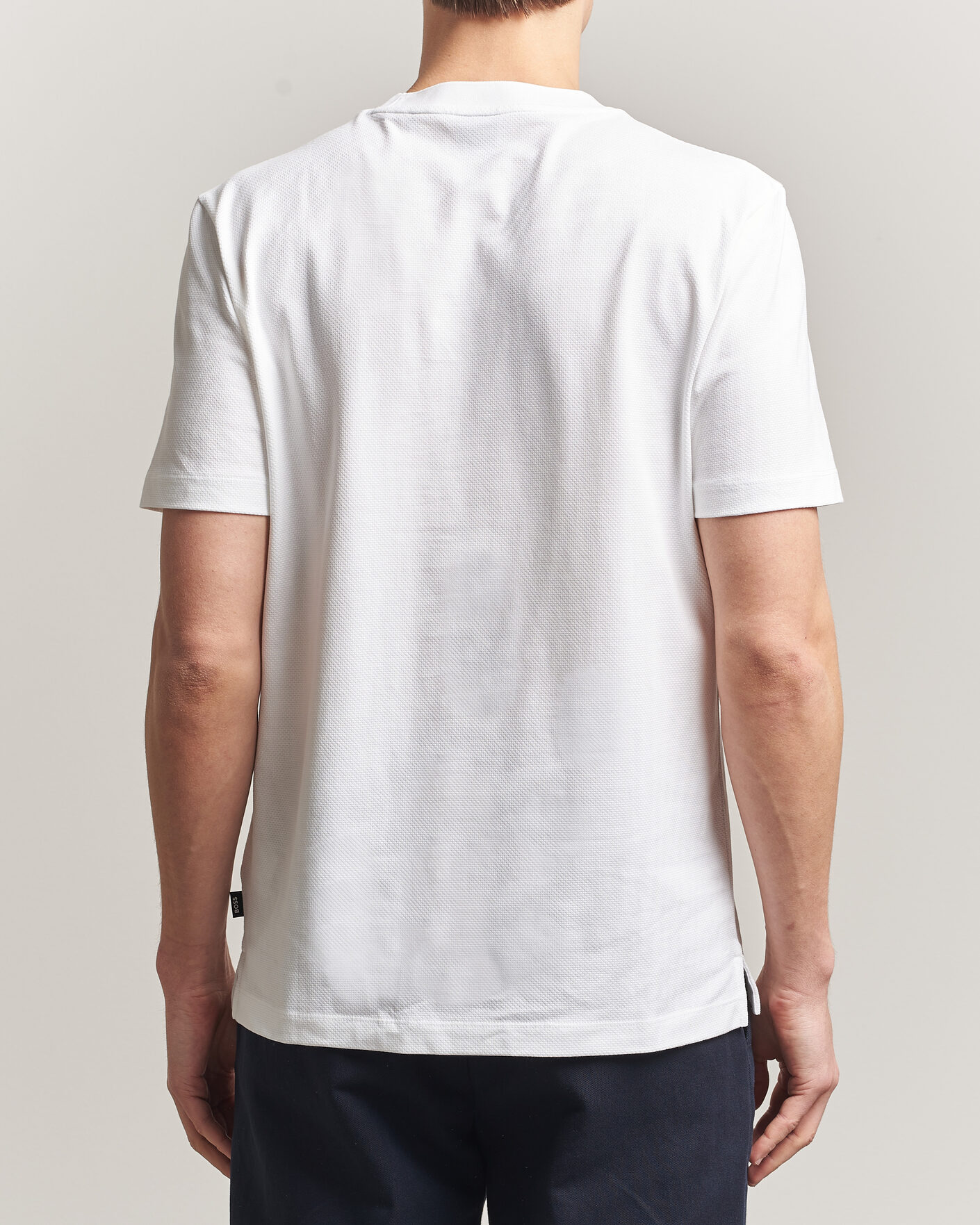 Men | T-Shirts | BOSS BLACK | Thompson Structured T-Shirt White