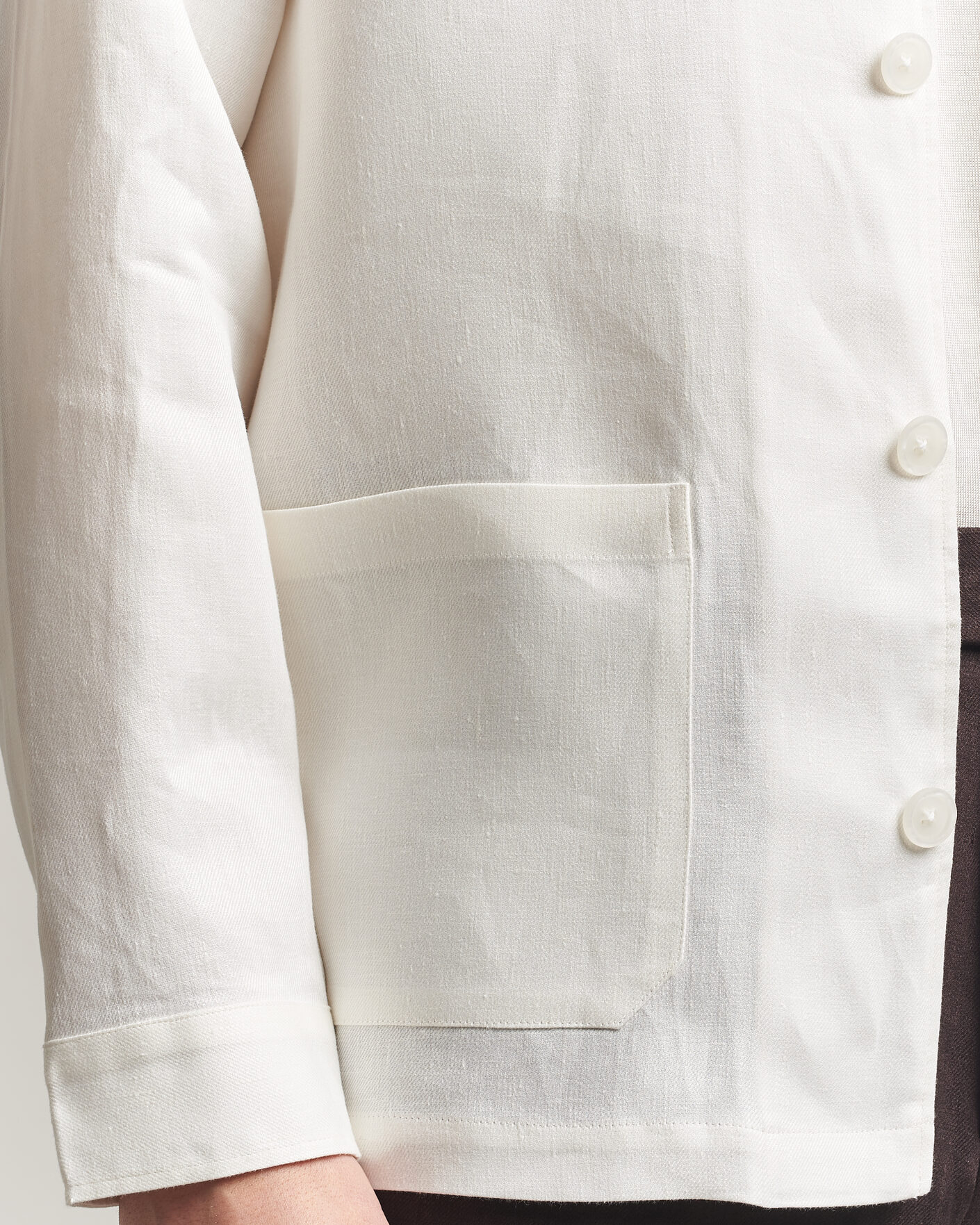 Men | Shirts | BOSS BLACK | Cai Linen Overshirt White