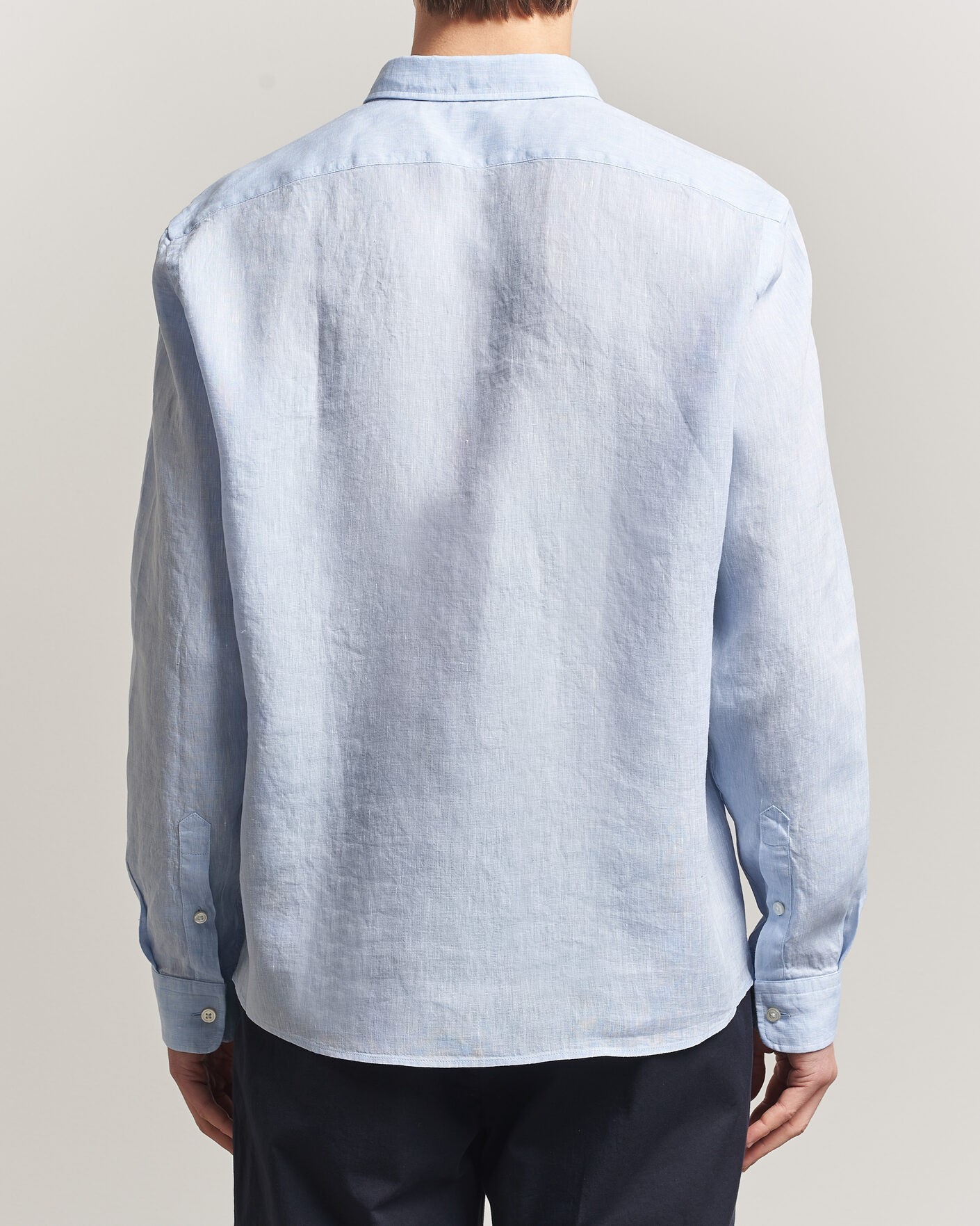 Men | Shirts | BOSS BLACK | Liam Linen Shirt Light Blue