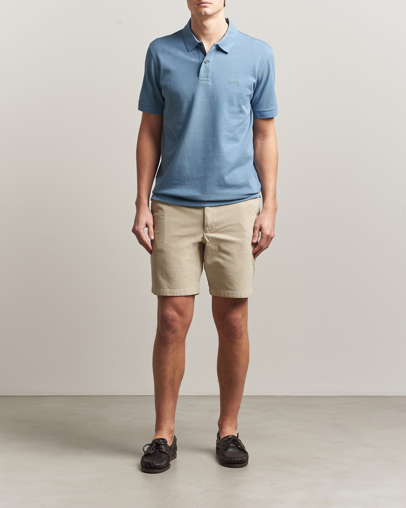 Men | Shorts | BOSS BLACK | Kane Cotton Chino Shorts Open Beige