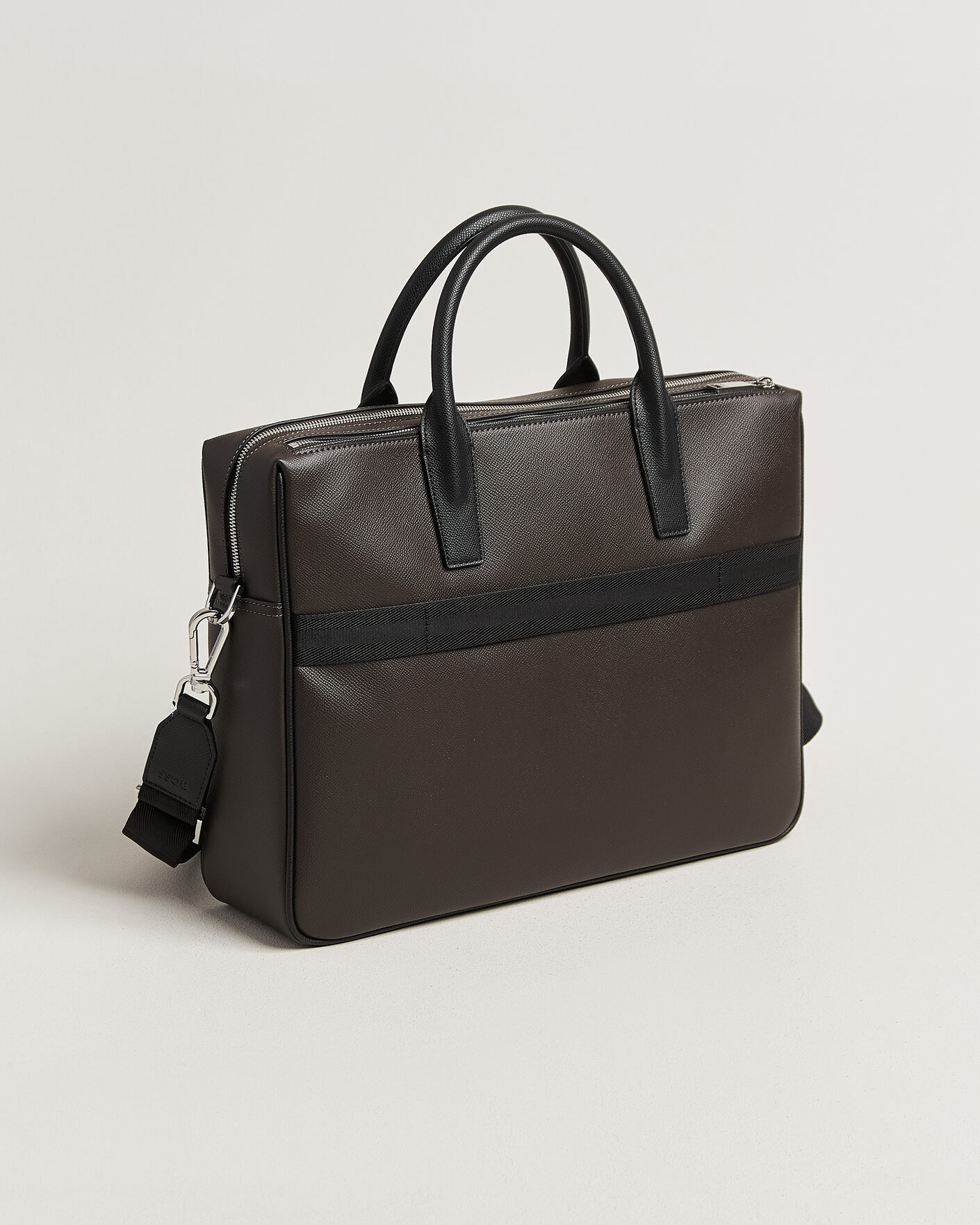 Men | Bags | BOSS BLACK | Daxter Leather Briefcase Dark Brown
