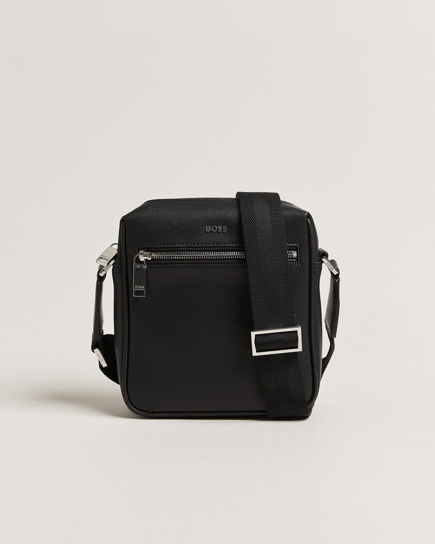 Men | Bags | BOSS BLACK | Daxter Leather Crossbody Bag Black