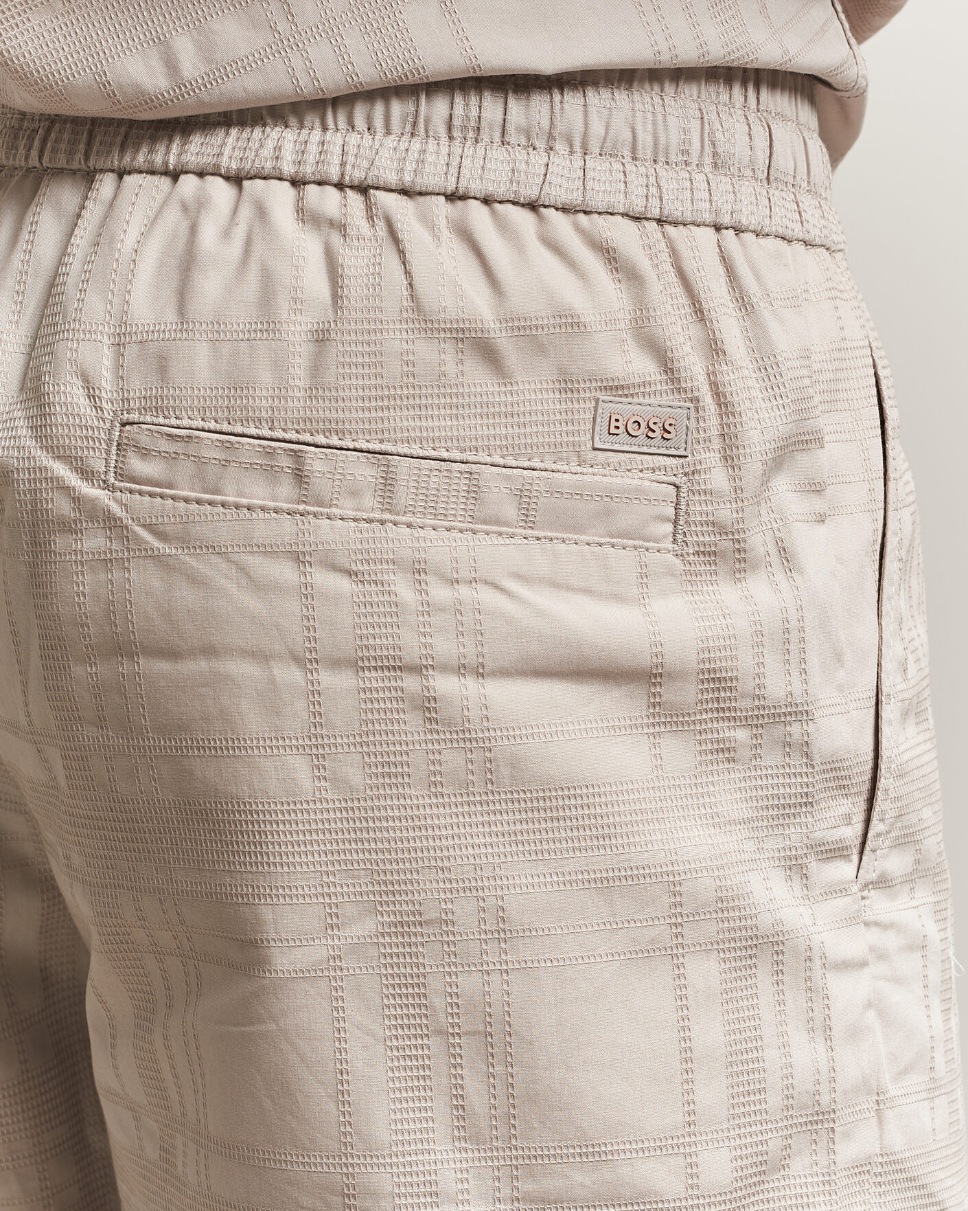 Men | Shorts | BOSS ORANGE | Sandrew Cotton Drawstring Shorts Open Grey