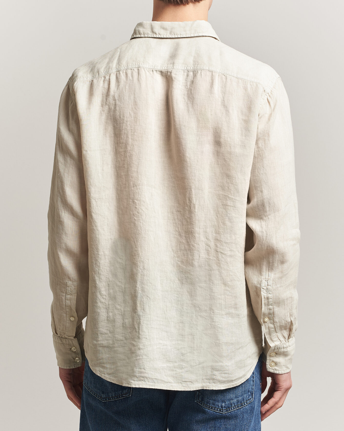 Men | Shirts | BOSS ORANGE | Relegant Linen Shirt Light Beige
