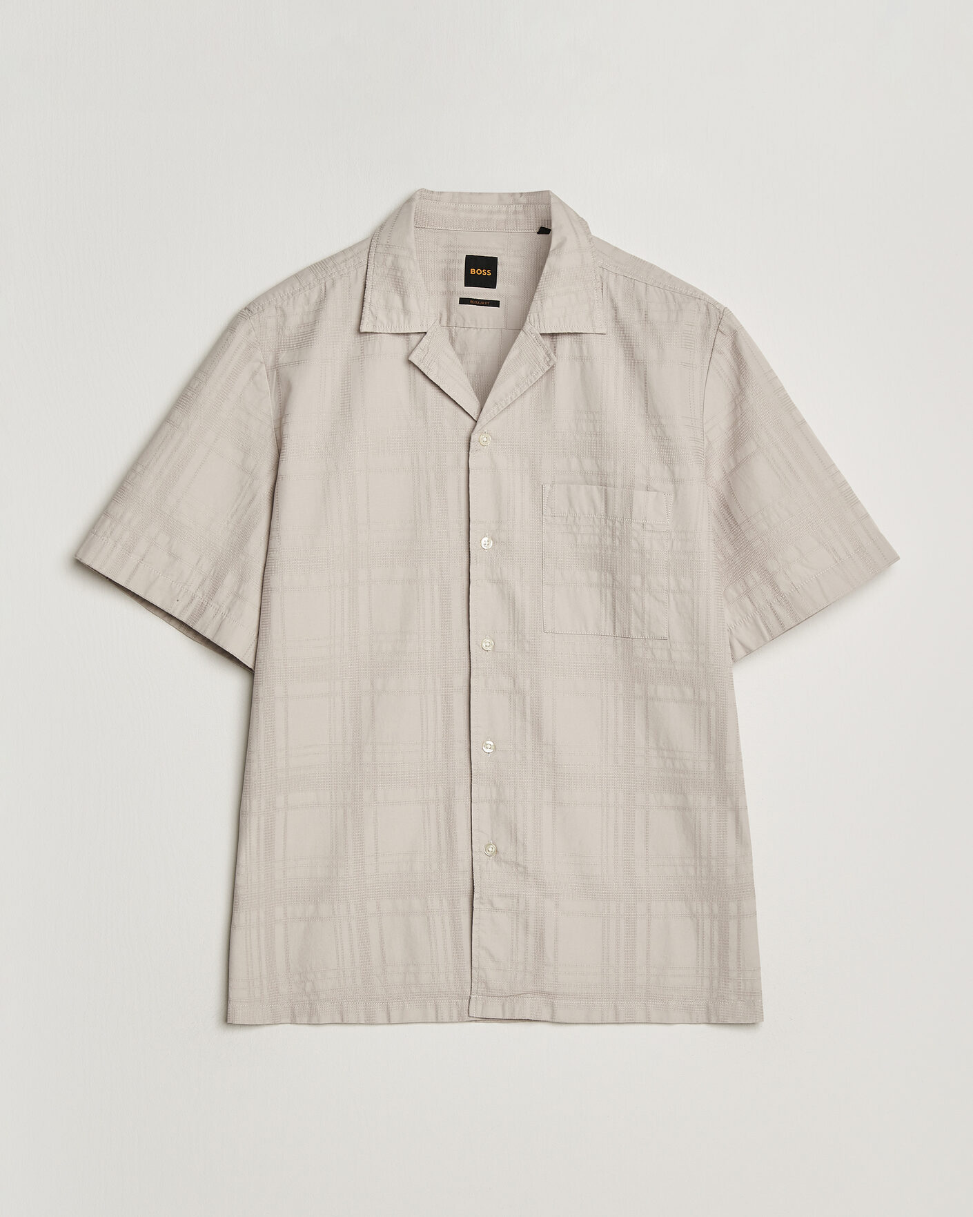 Men | Shirts | BOSS ORANGE | Rayer Cotton Resort Shirt Beige