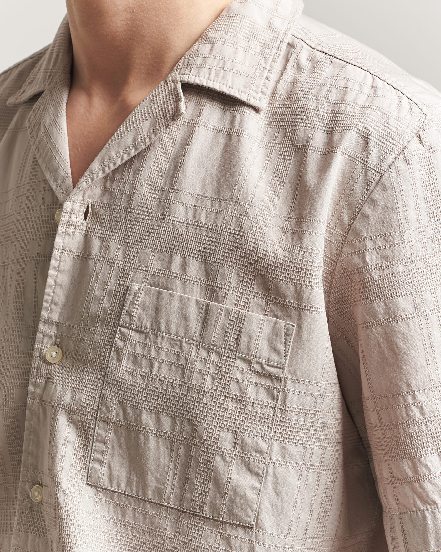 Men | Shirts | BOSS ORANGE | Rayer Cotton Resort Shirt Beige