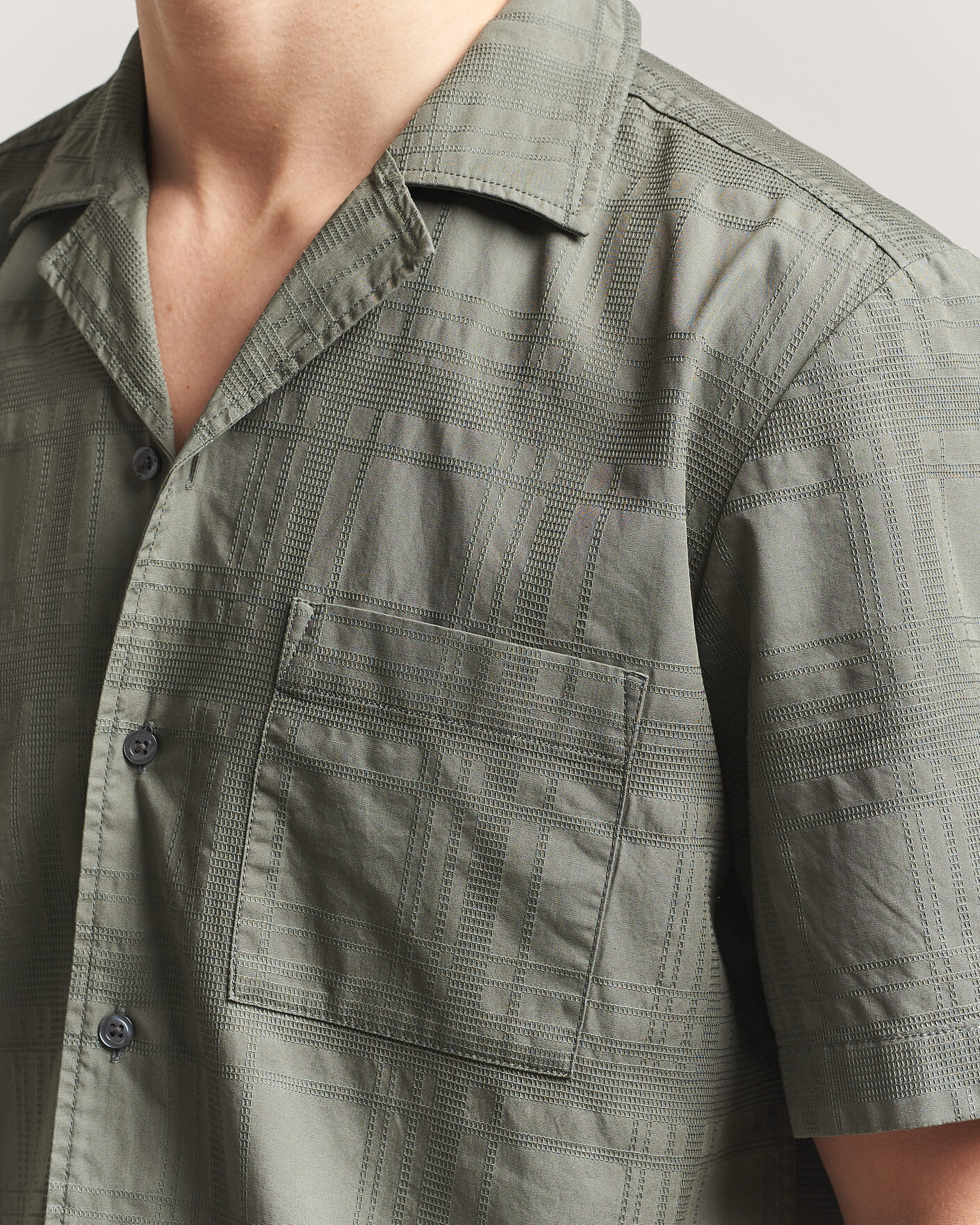 Men | Shirts | BOSS ORANGE | Rayer Cotton Resort Shirt Open Grey