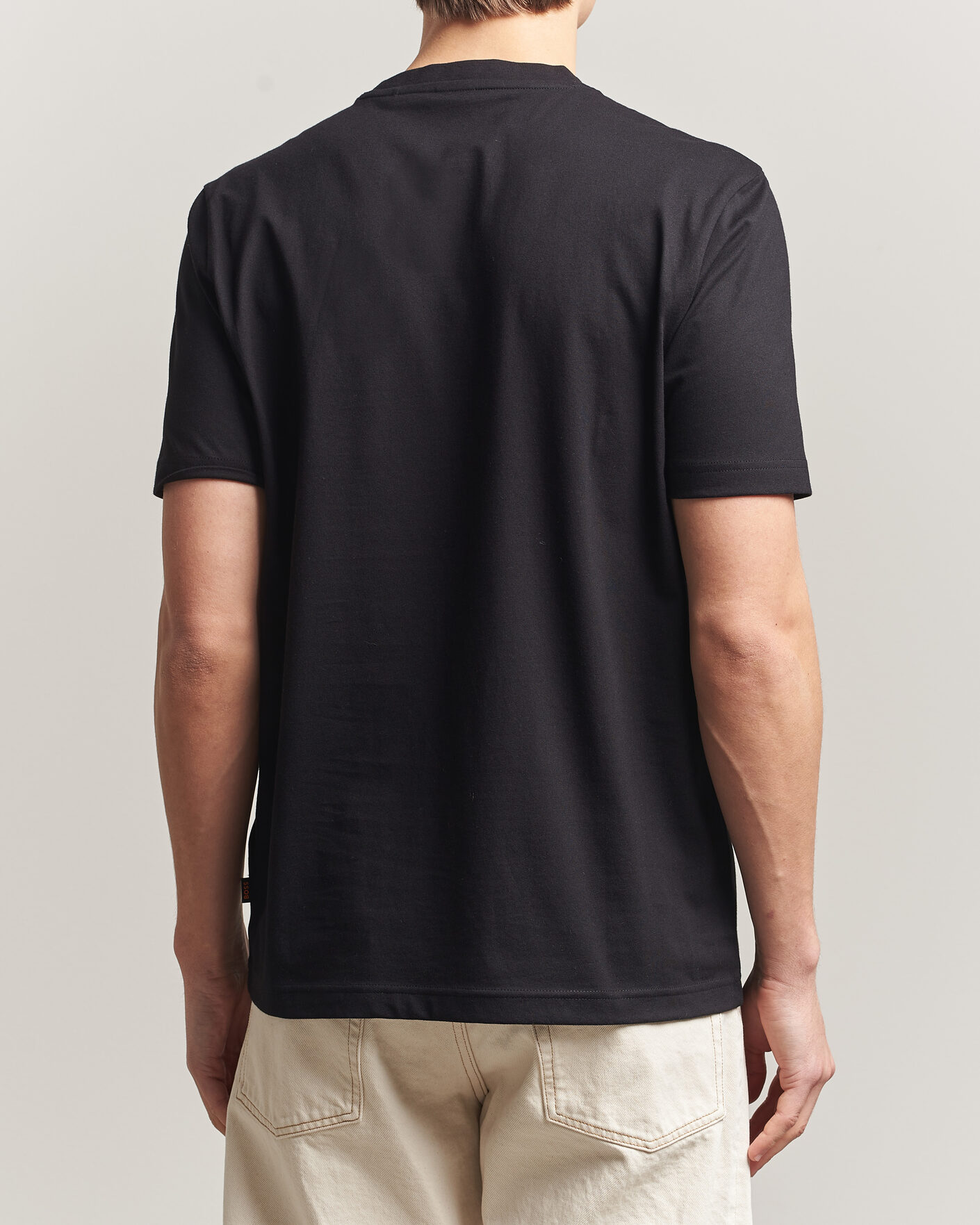 Men | T-Shirts | BOSS ORANGE | DJ Printed Crew Neck T-Shirt Black