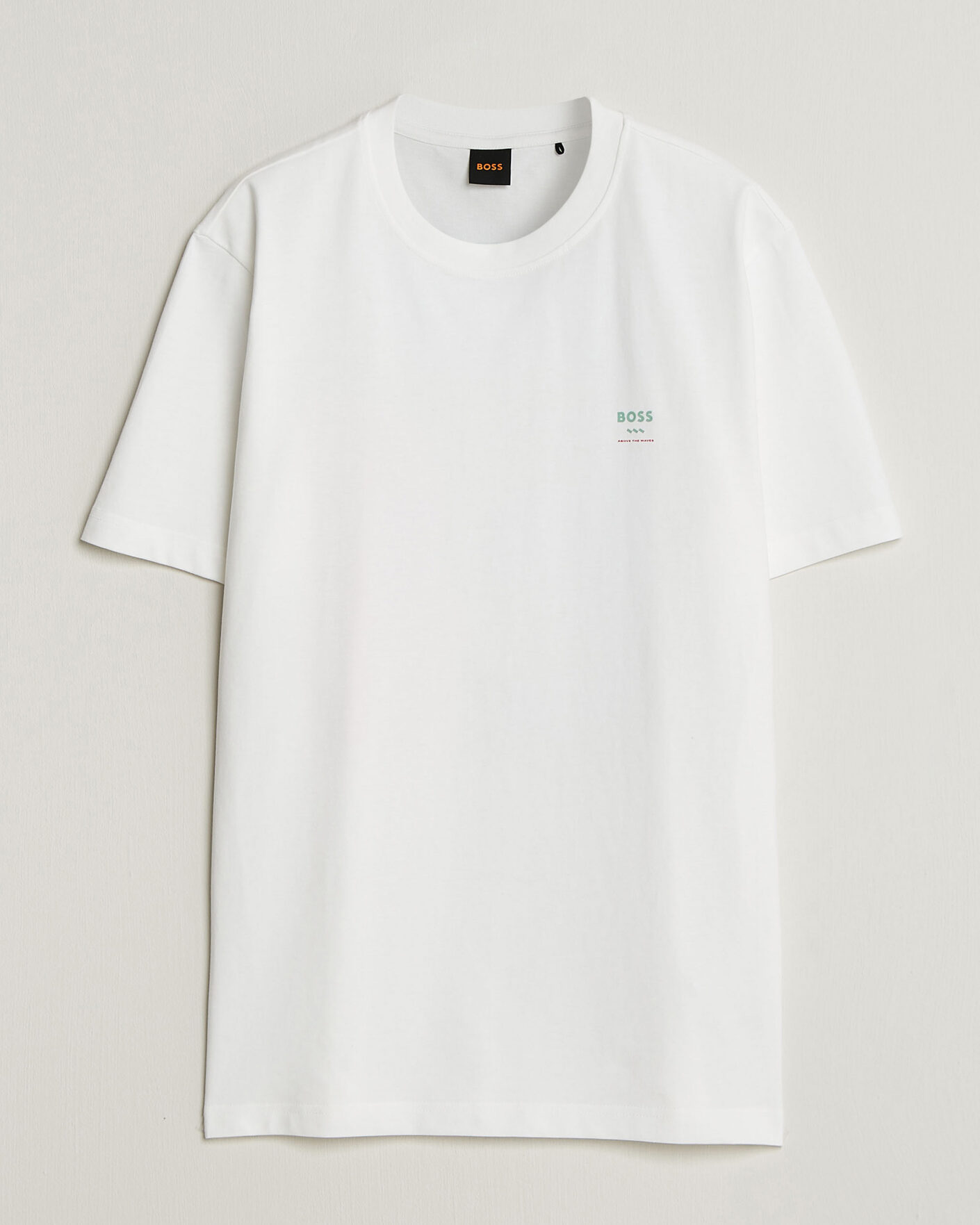 Men | T-Shirts | BOSS ORANGE | Groove Printed Crew Neck T-Shirt White