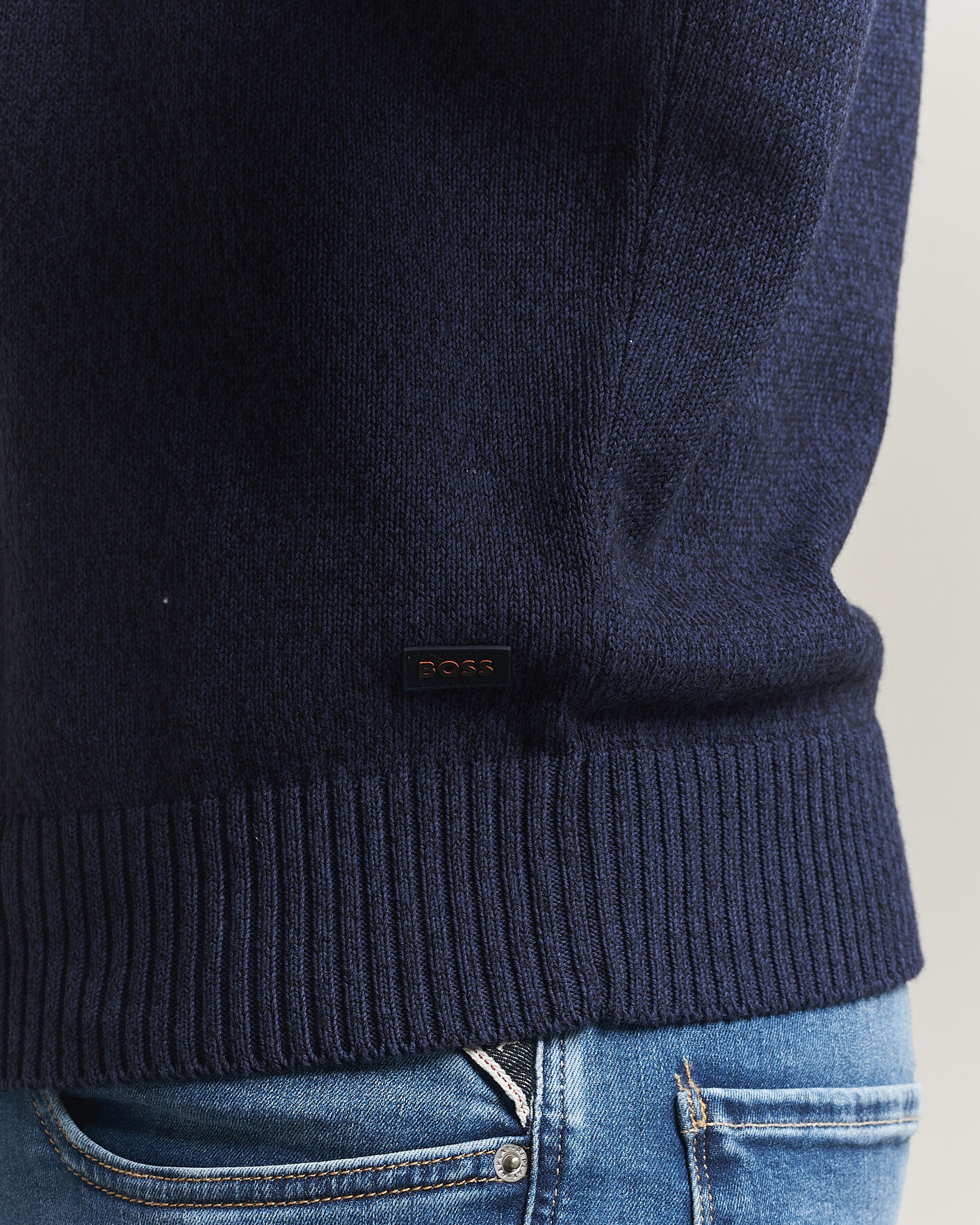 Men | Sweaters & Knitwear | BOSS ORANGE | Kerlino Knitted Sweater Dark Blue