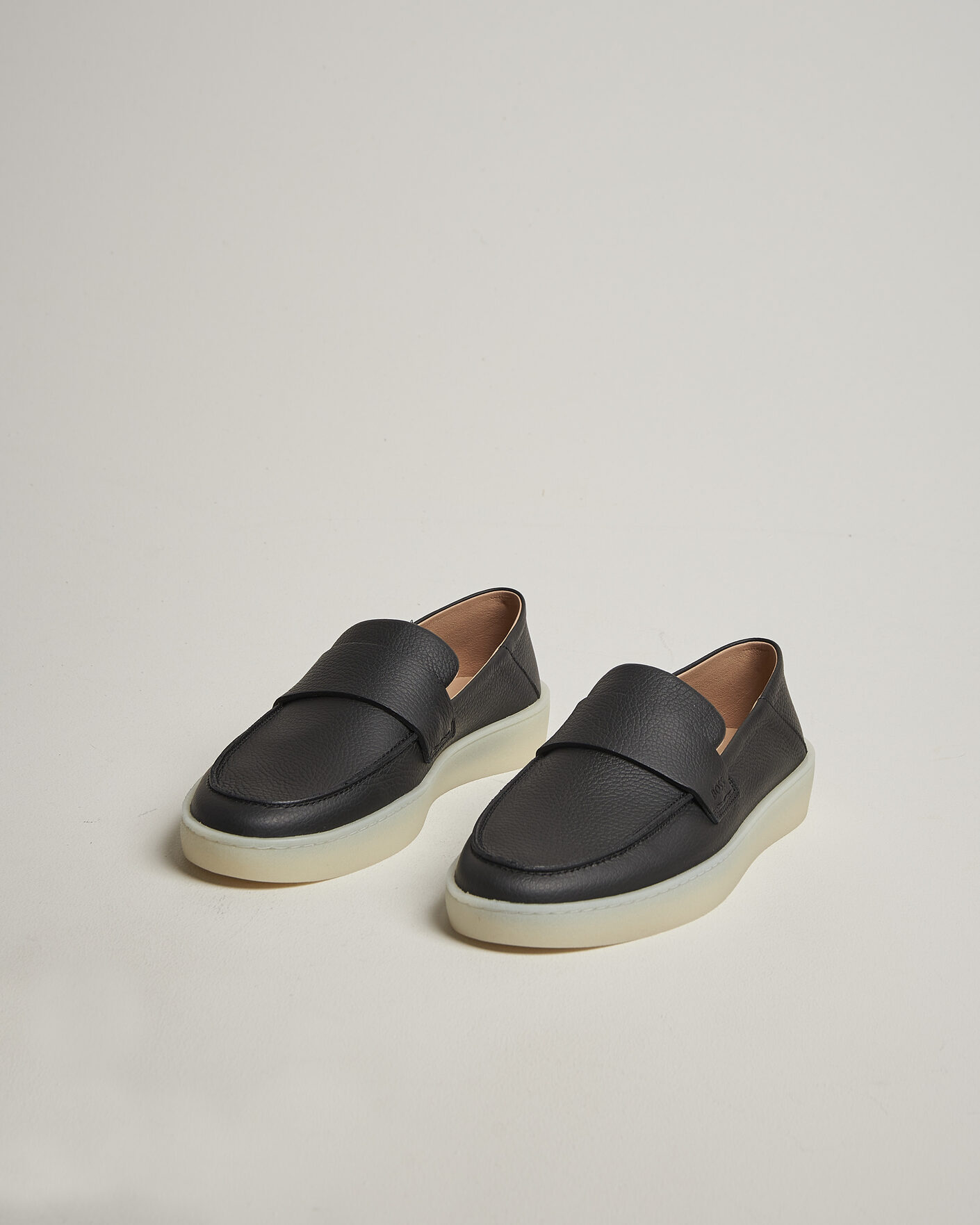 Men | Loafers | BOSS BLACK | Randal Leather Loafer Black