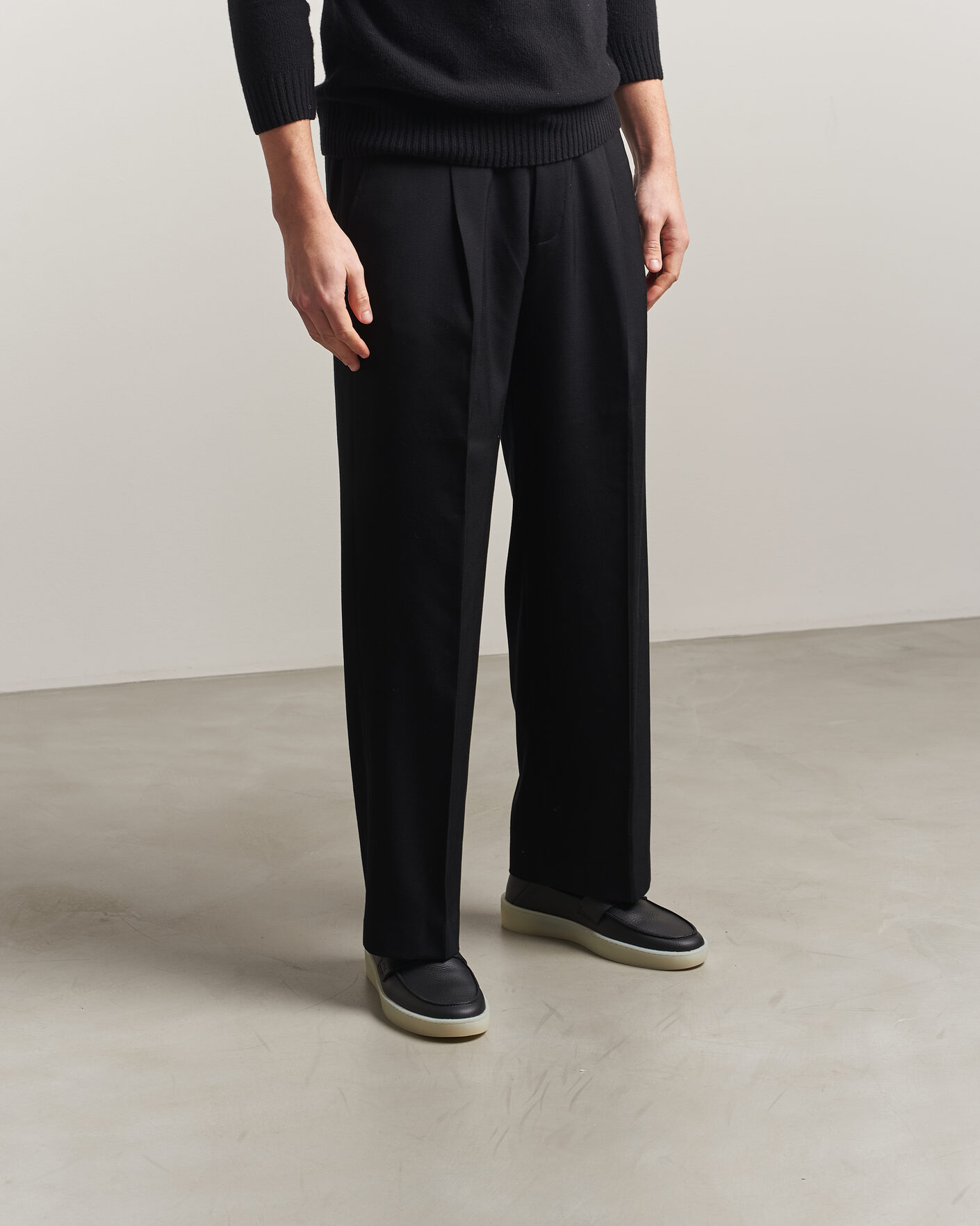 Men | Loafers | BOSS BLACK | Randal Leather Loafer Black