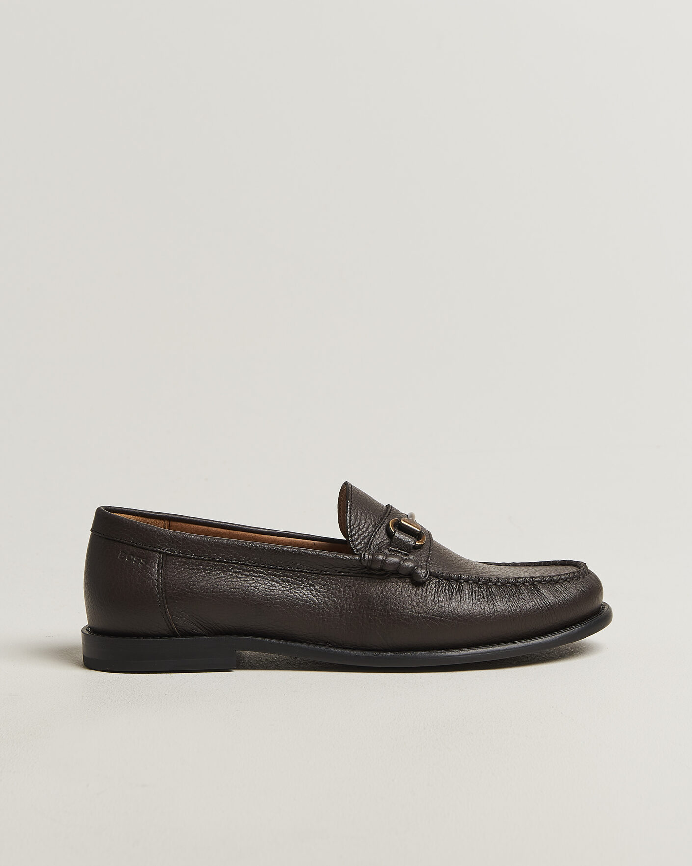 Men | Loafers | BOSS BLACK | Tevan Leather Moccasin Dark Brown