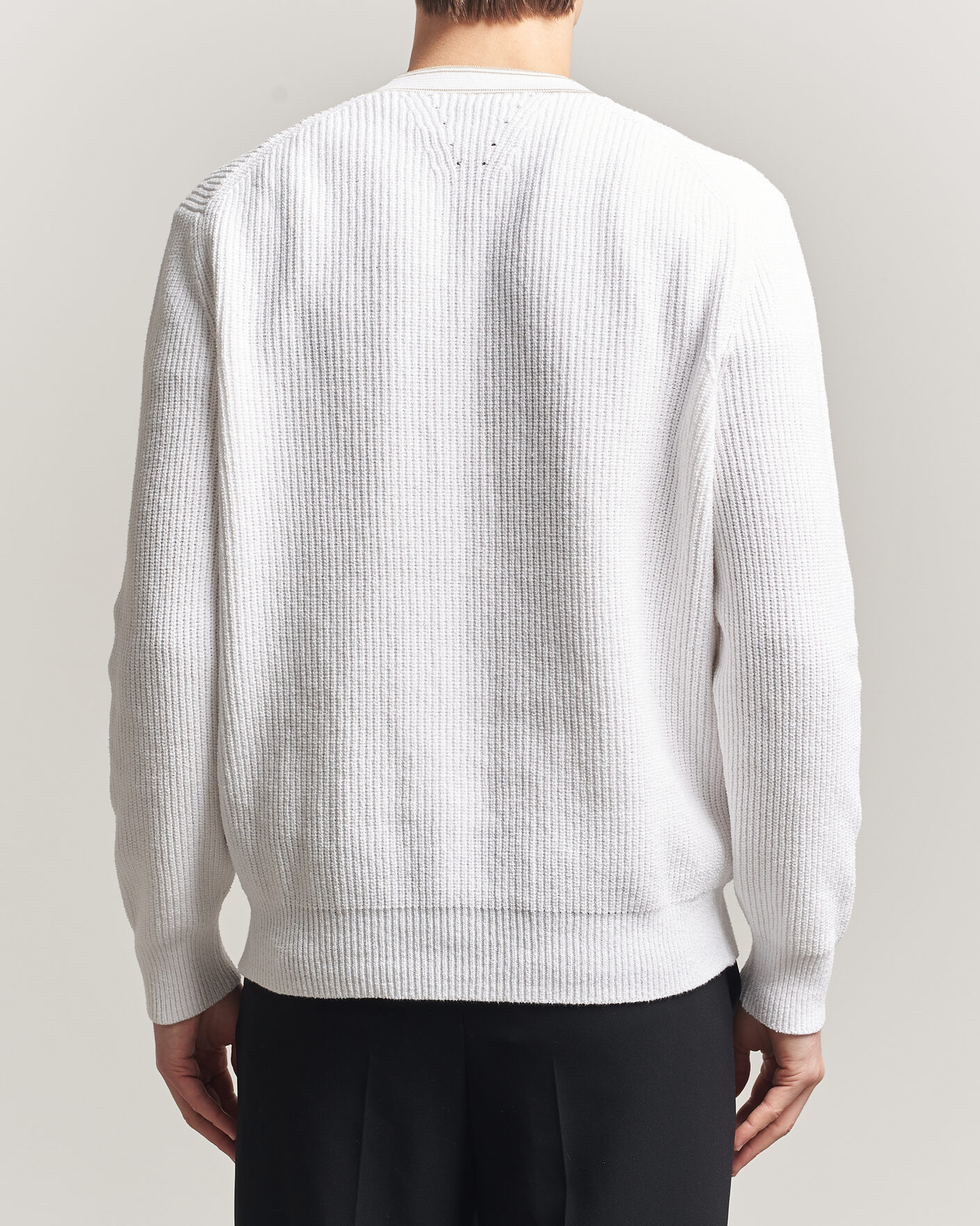 Men | Sweaters & Knitwear | BOSS BLACK | Napoli Knitted Cardigan White