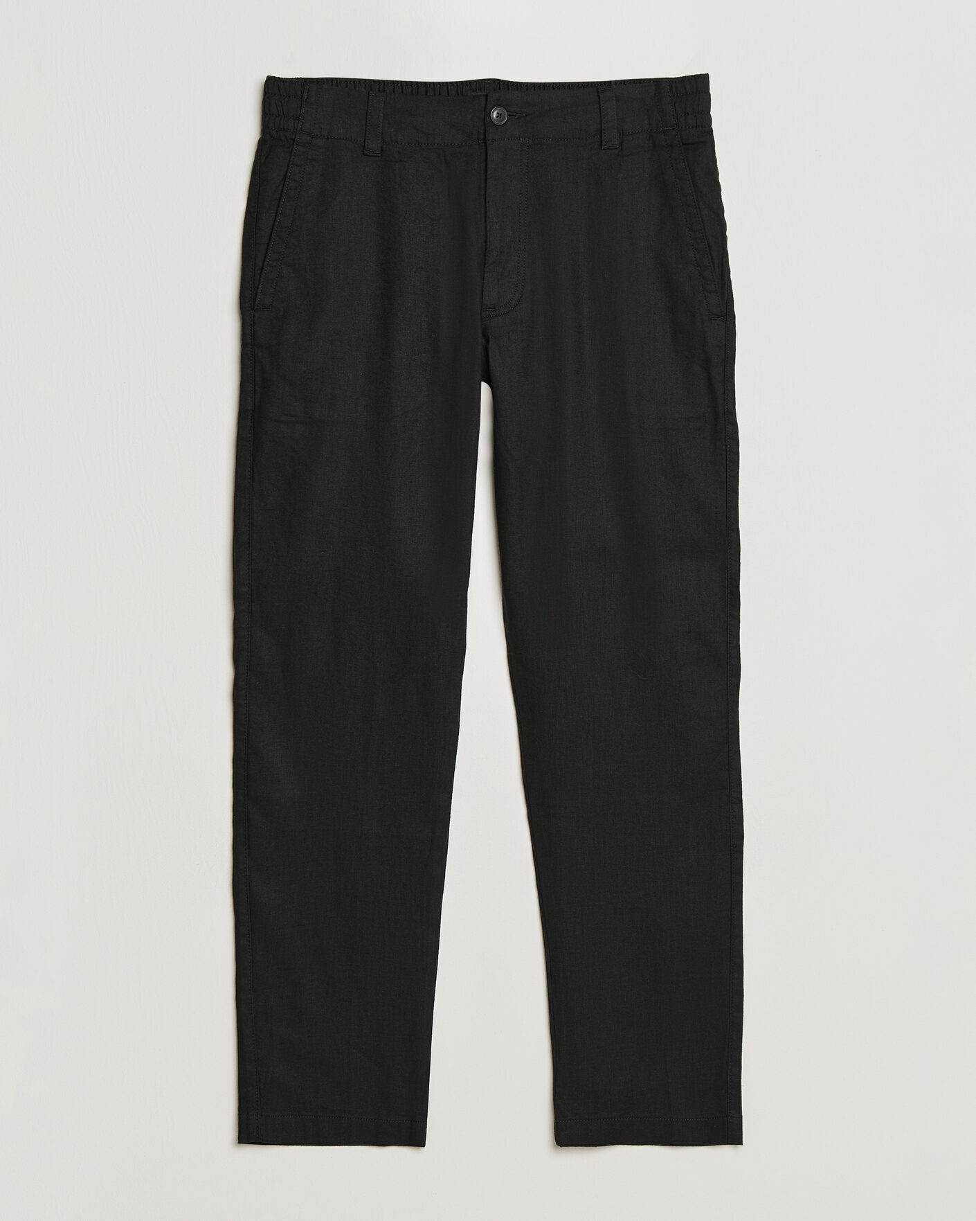 Men | Trousers | BOSS ORANGE | Sanderson Linen Pants Black