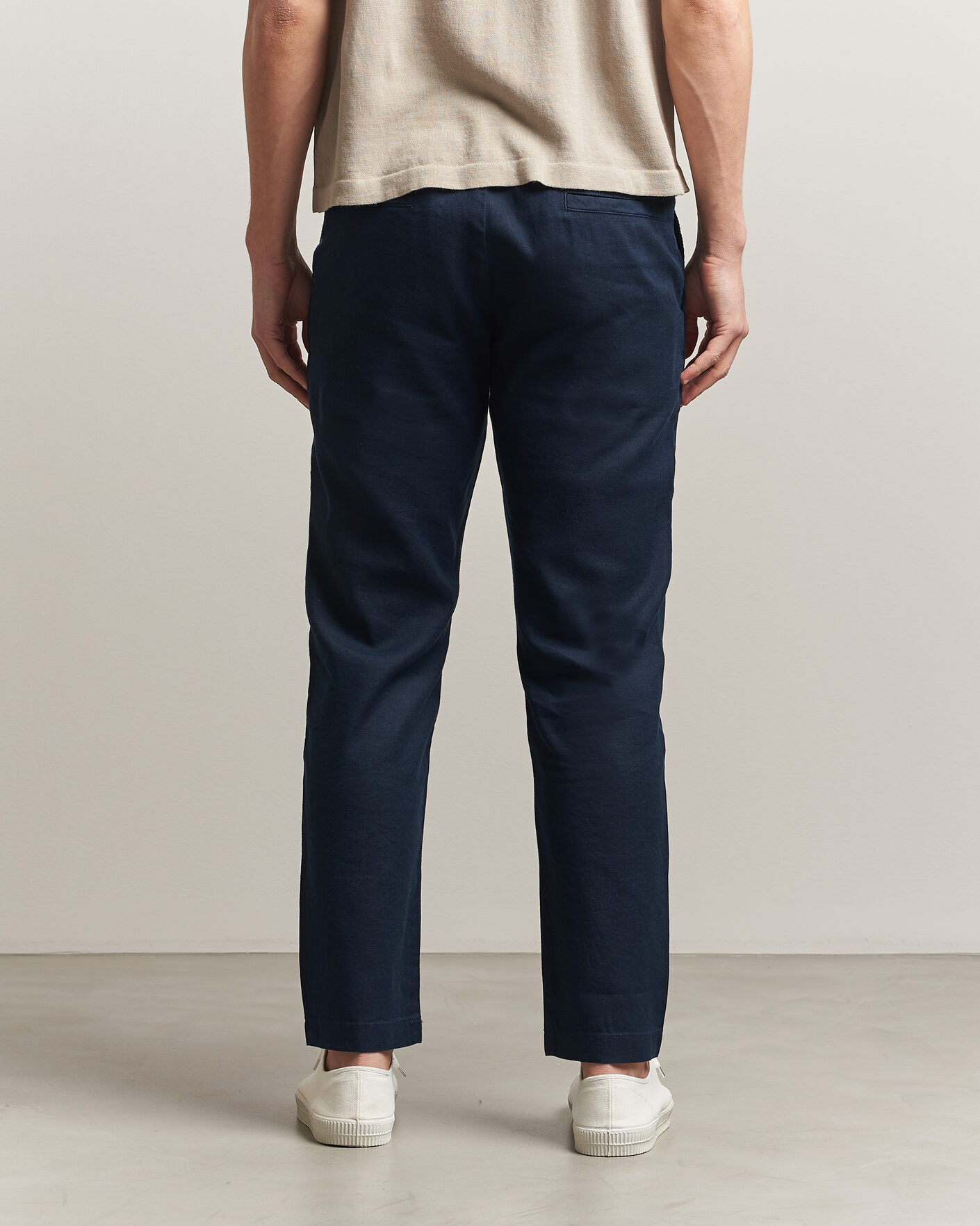 Men | Trousers | BOSS ORANGE | Sanderson Linen Pants Dark Blue