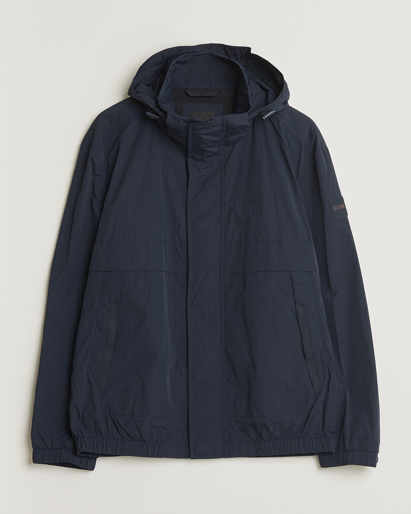 Men | Coats & Jackets | BOSS ORANGE | Oberle Hooded Jacket Dark Blue