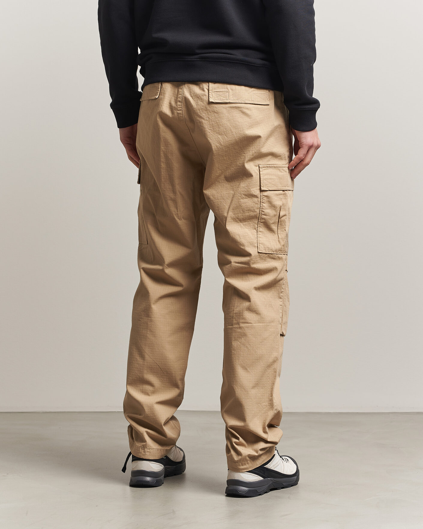 Men | Trousers | HUGO | Gadic Cargo Drawstring Pants Medium Beige