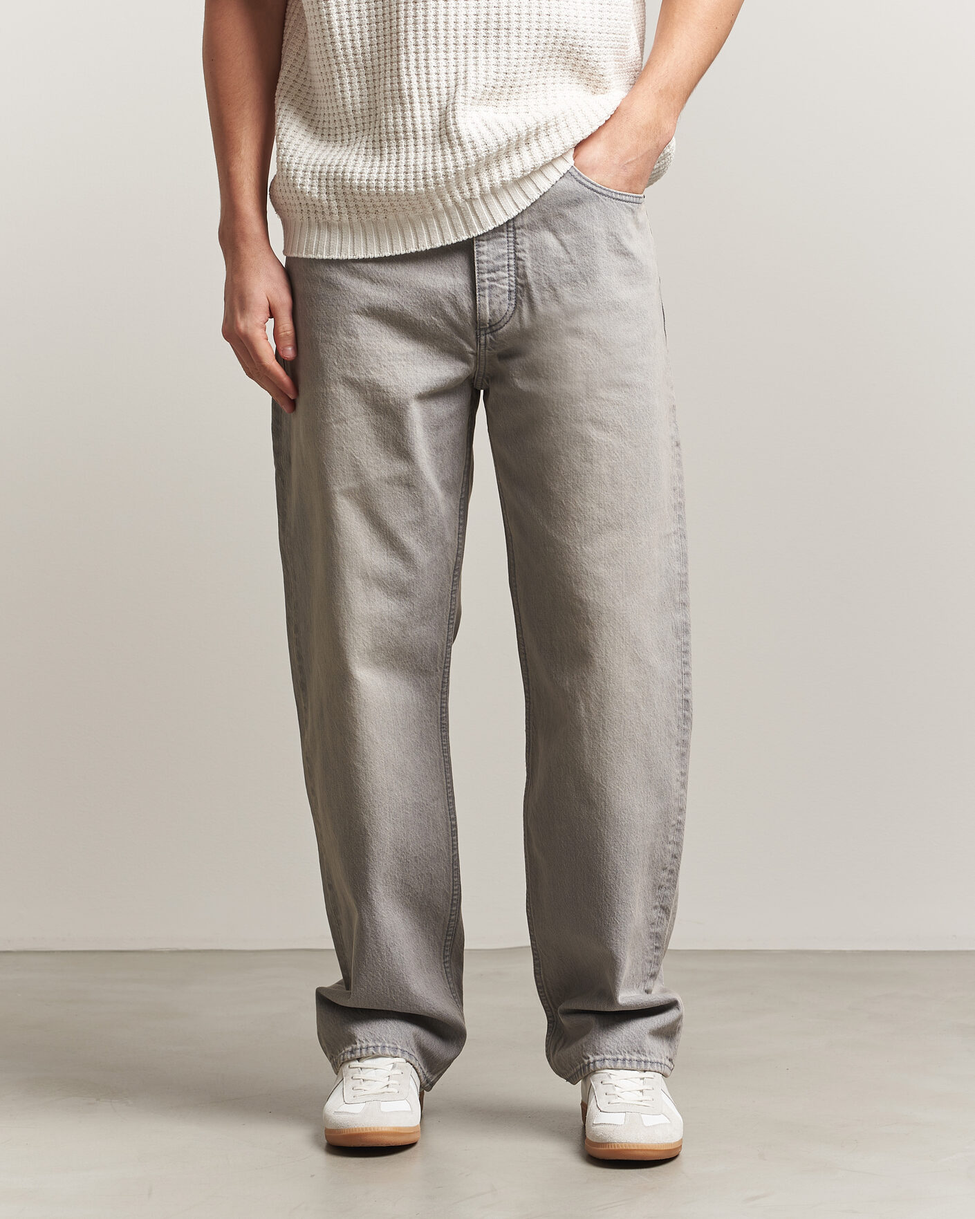 Men | Shirts | HUGO | Nate Baggy Fit Jeans Medium Grey