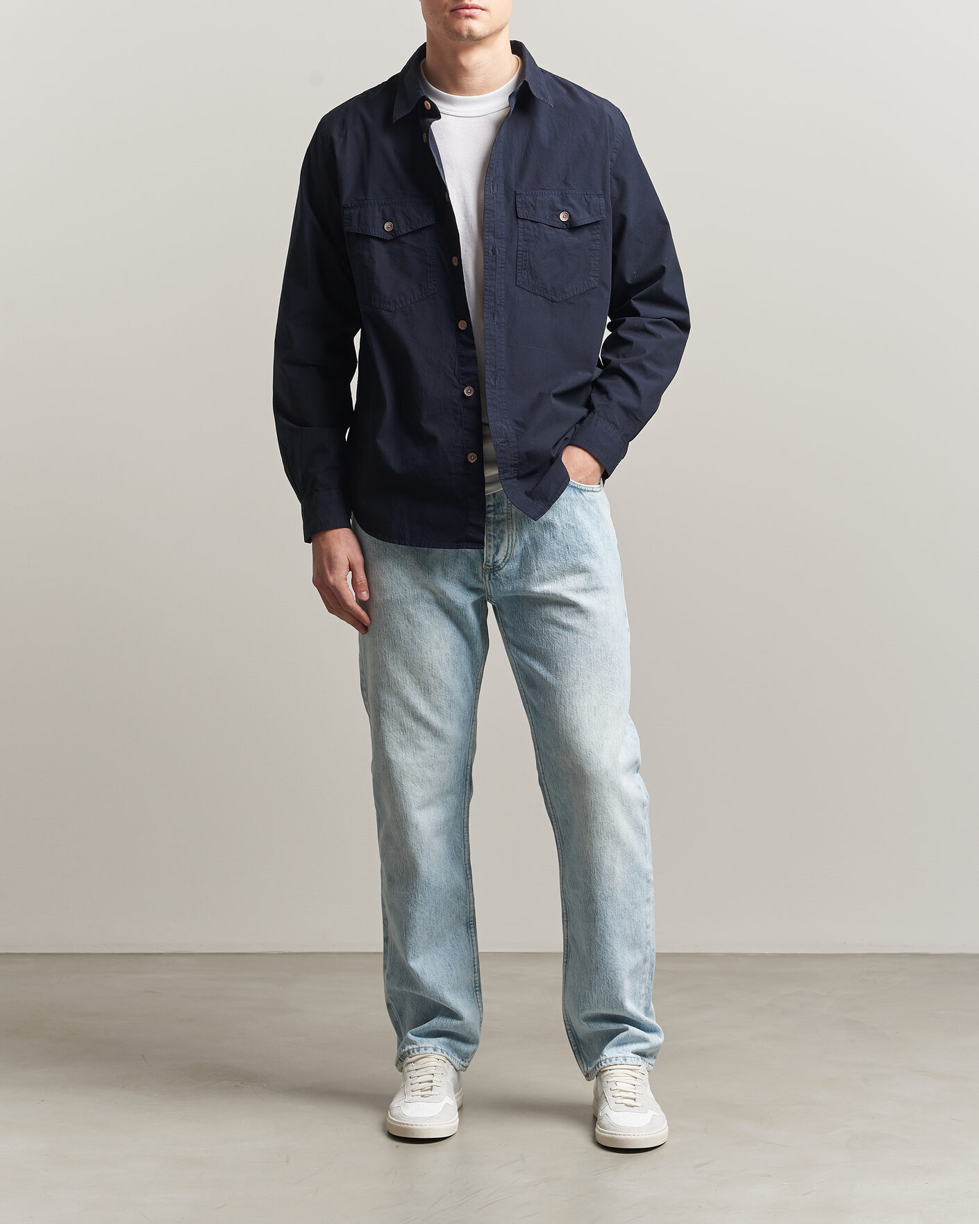Men | Trousers | HUGO | Jonah Straight Fit Jeans Light Blue
