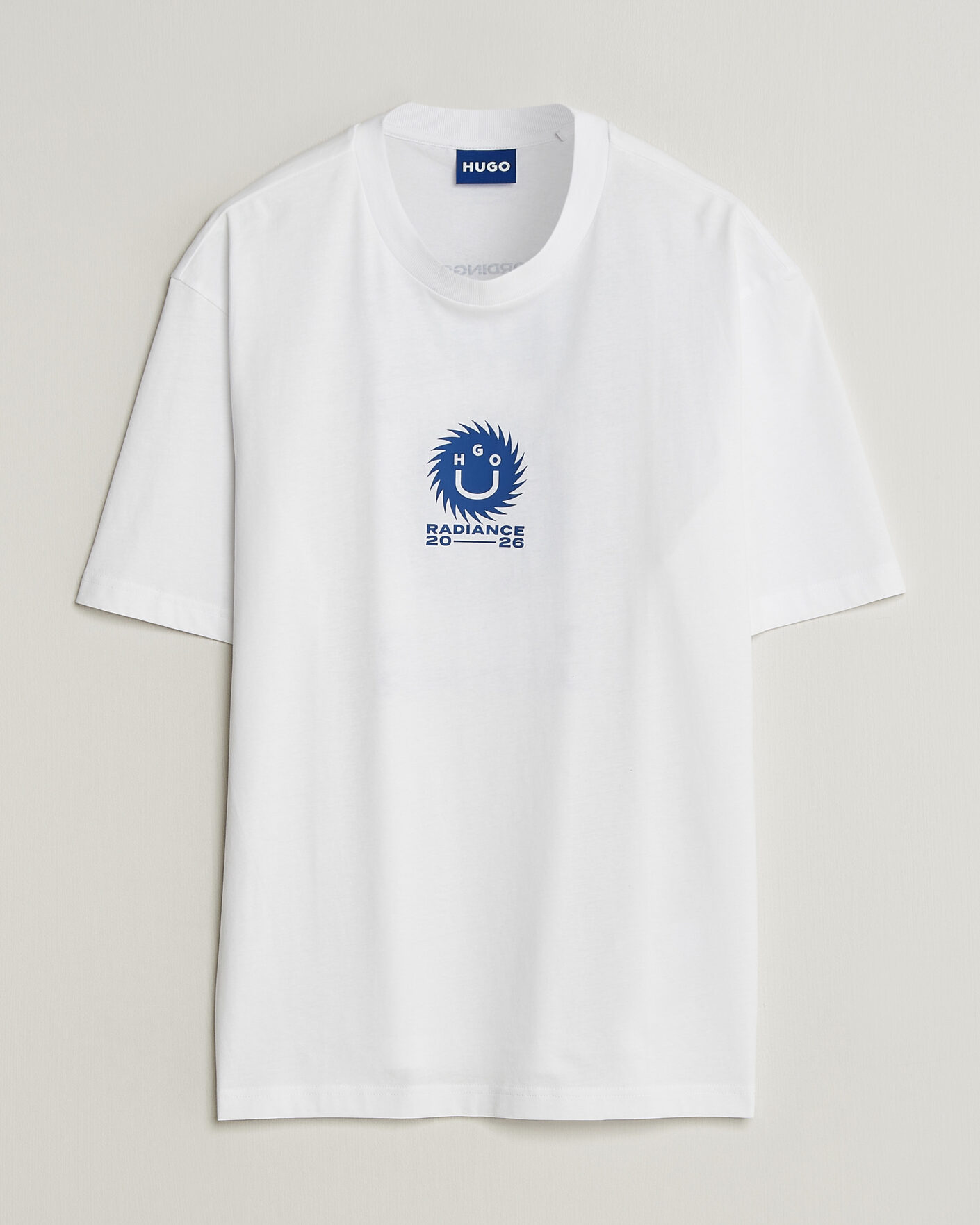 Men | T-Shirts | HUGO | Nunarix Printed Crew Neck T-Shirt White