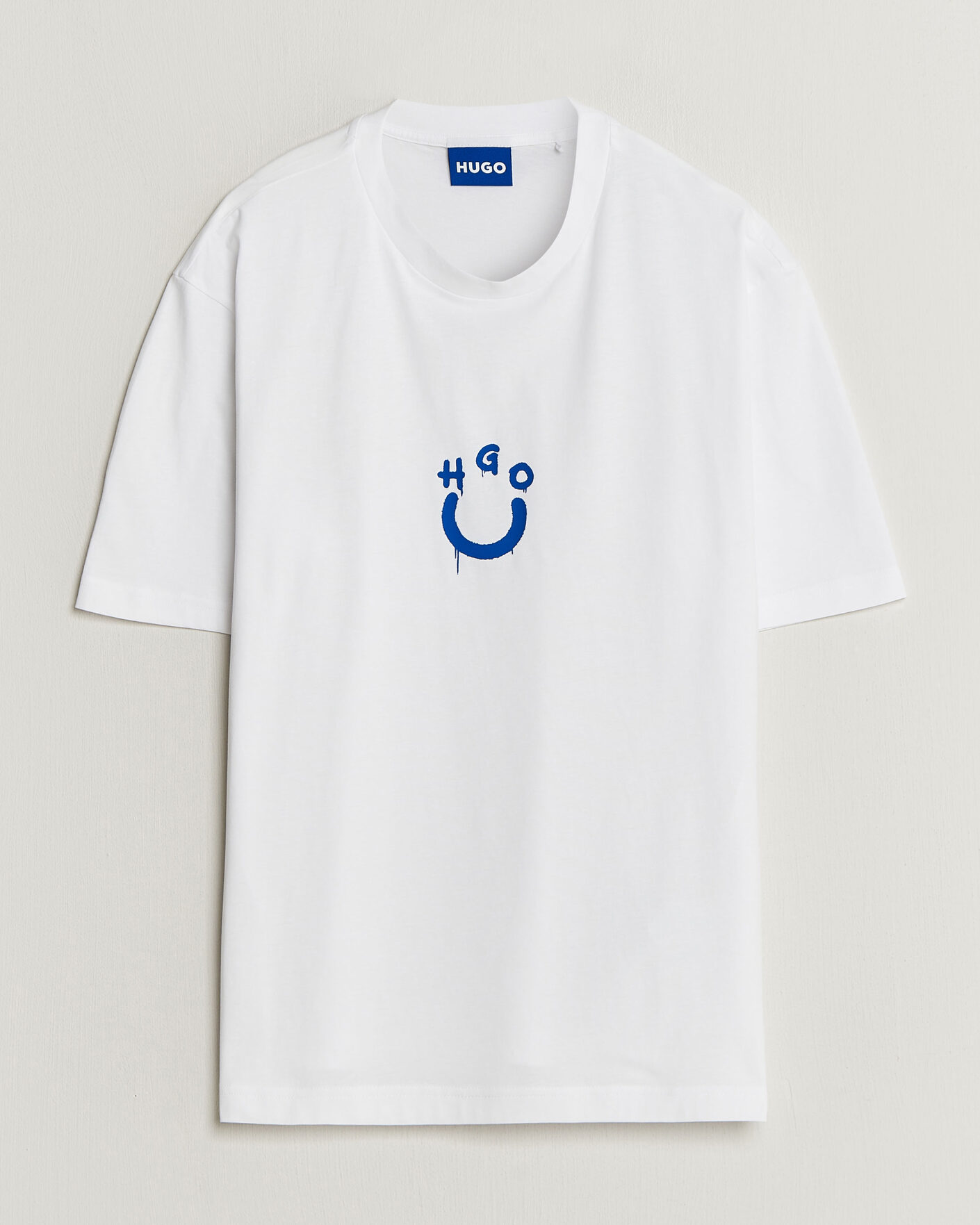 Men | T-Shirts | HUGO | Norizom Printed Crew Neck T-Shirt White