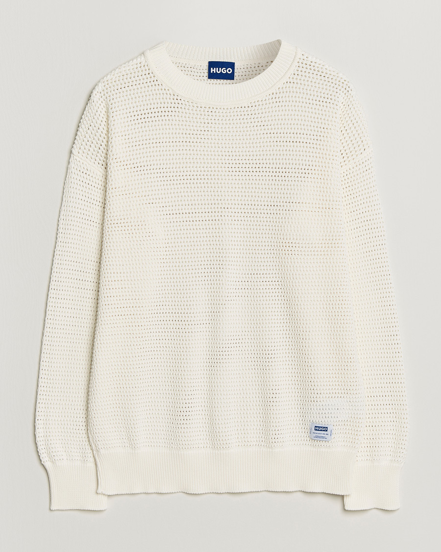 Men | Sweaters & Knitwear | HUGO | Sanjou Knitted Sweater Open White