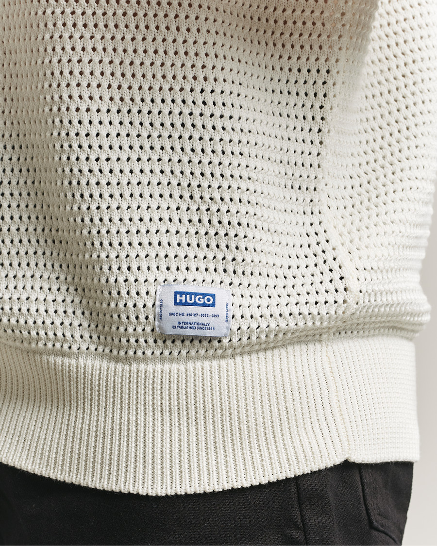 Men | Sweaters & Knitwear | HUGO | Sanjou Knitted Sweater Open White