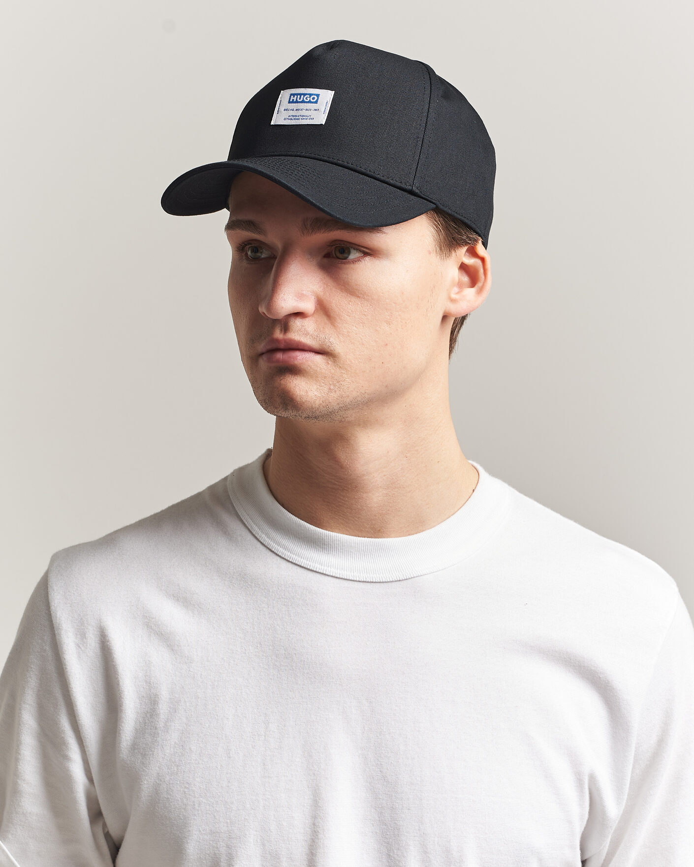 Men | Hats & Caps | HUGO | Merk Logo Cap Black