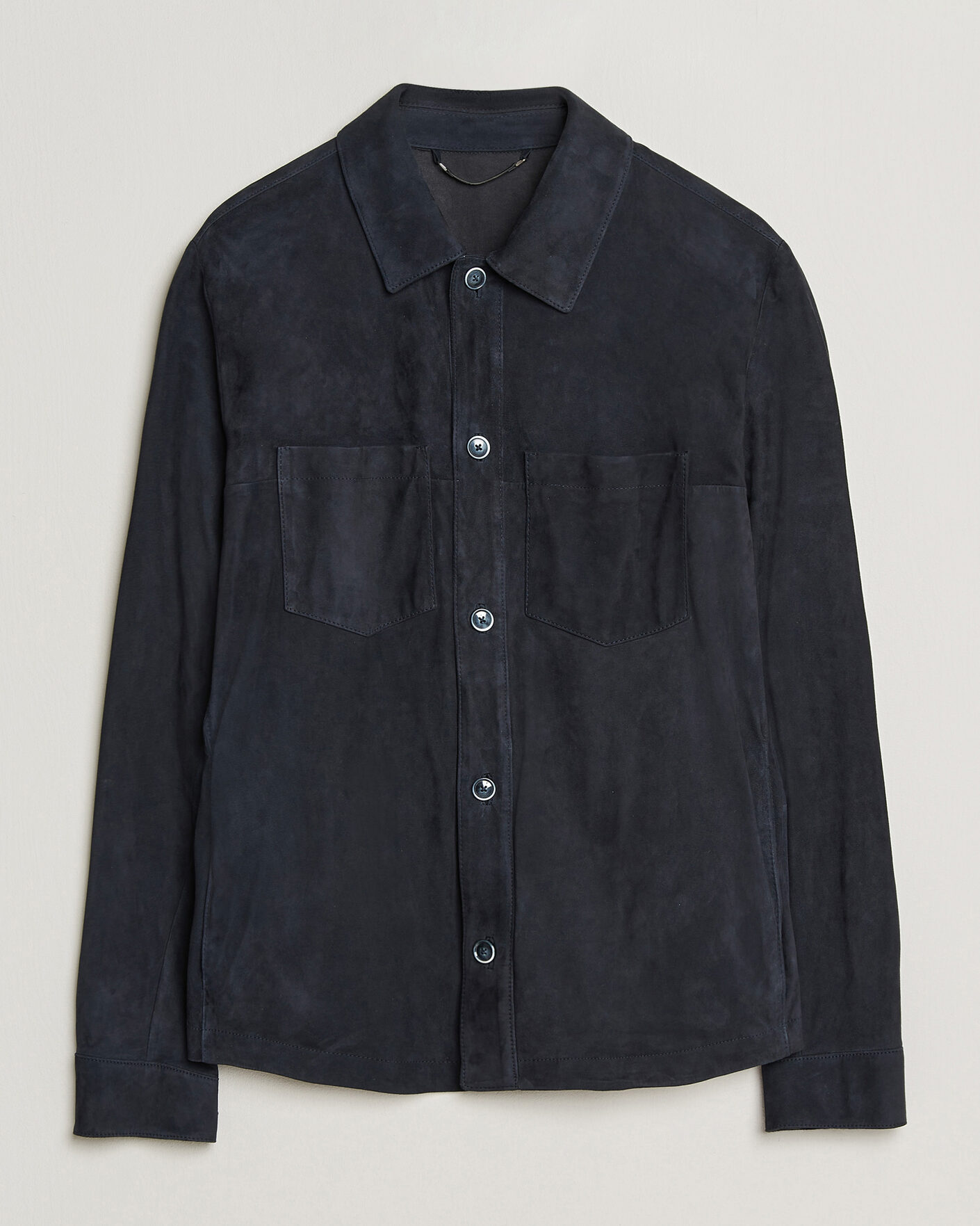 Men | Coats & Jackets | BOSS CAMEL | Mando Suede Jacket Dark Blue