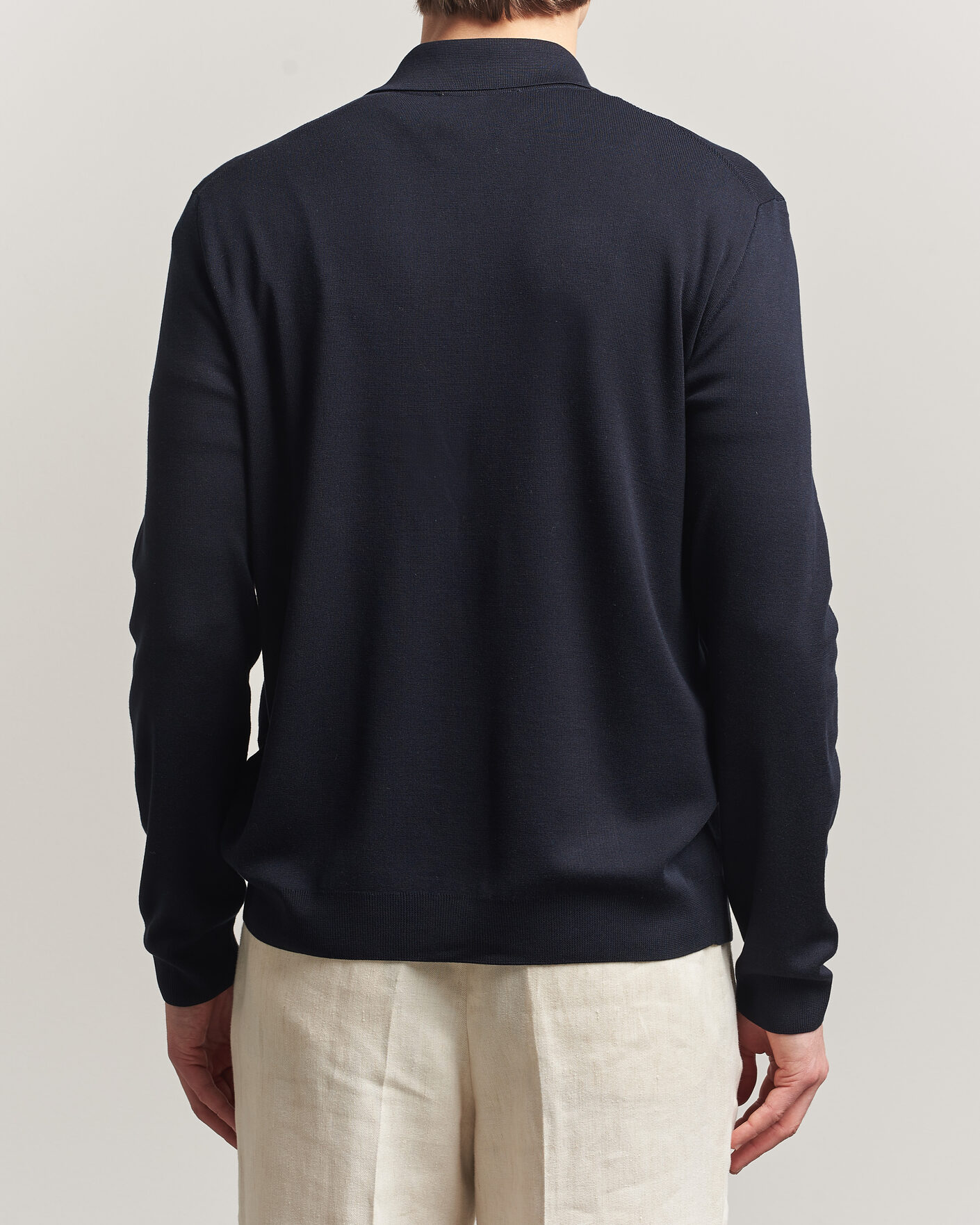 Men | Sweaters & Knitwear | BOSS CAMEL | Nicolo Silk Knitted Cardigan Dark Blue