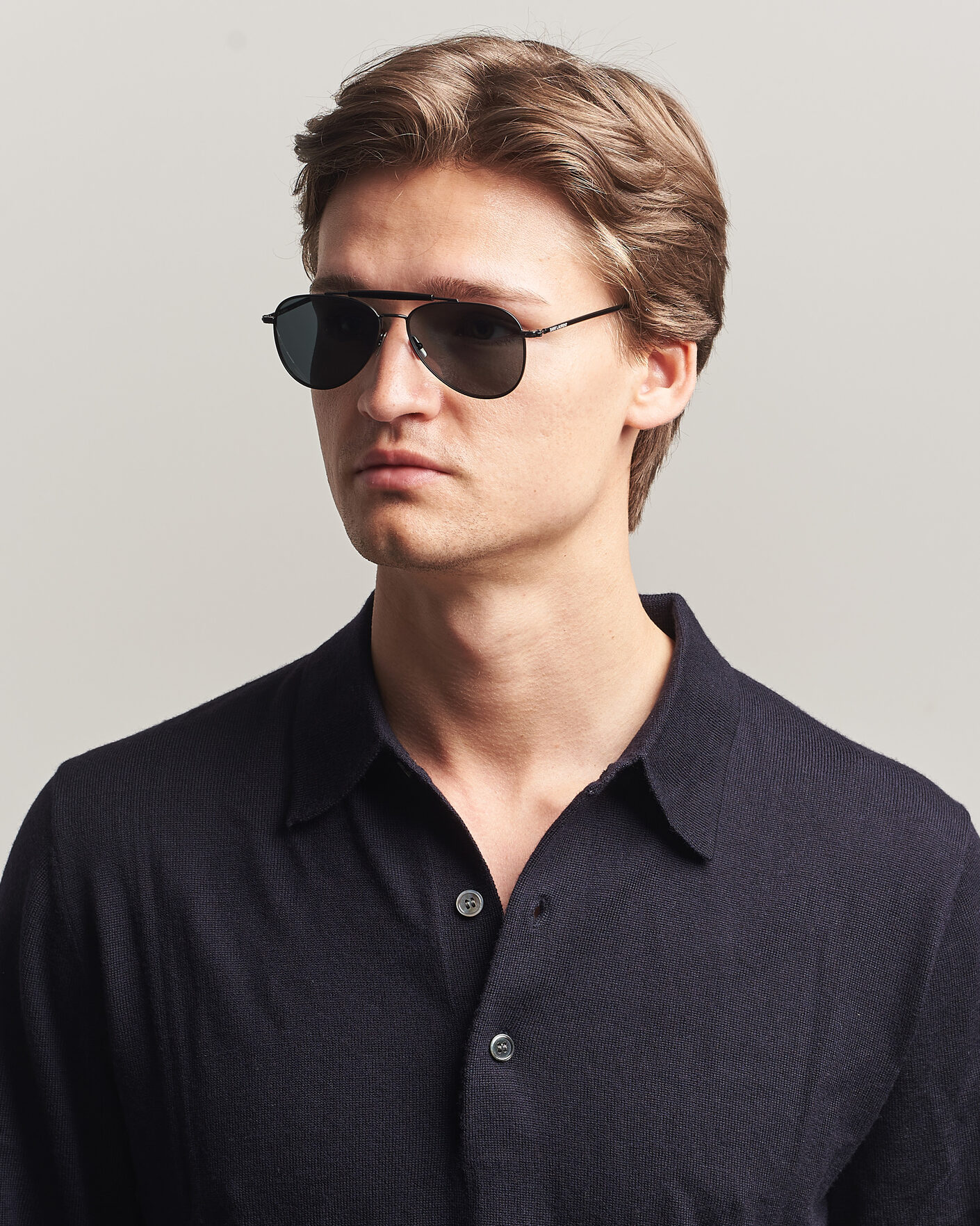 Saint Laurent SL 864 Sunglasses Black at CareOfCarl.com