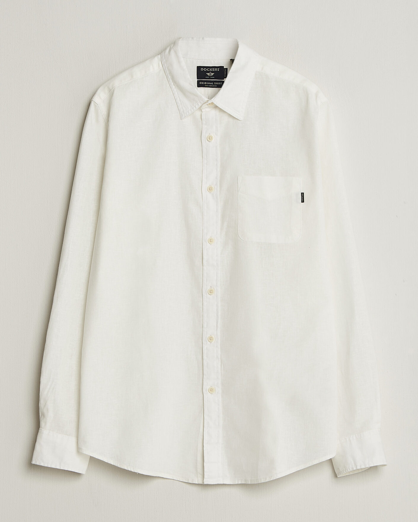 Men | Shirts | Dockers | Slim Linen/Cotton Shirt Undyed