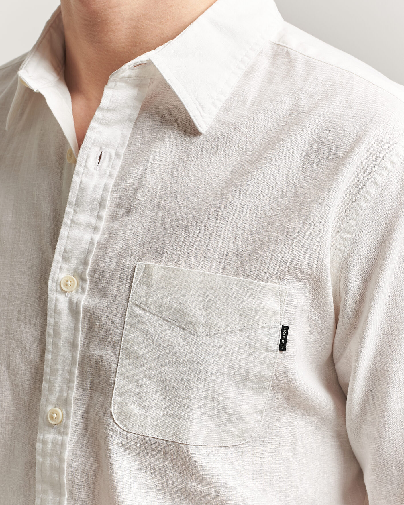 Men | Shirts | Dockers | Slim Linen/Cotton Shirt Undyed