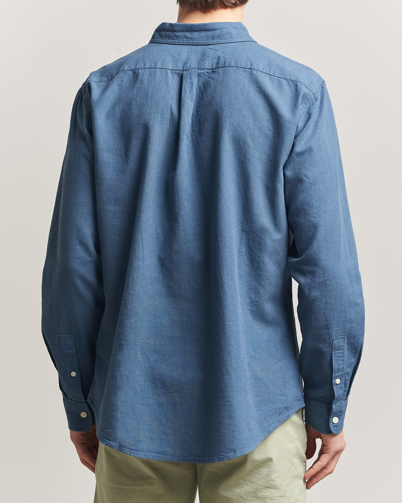 Men | Shirts | Dockers | Slim Linen/Cotton Shirt Bering Sea