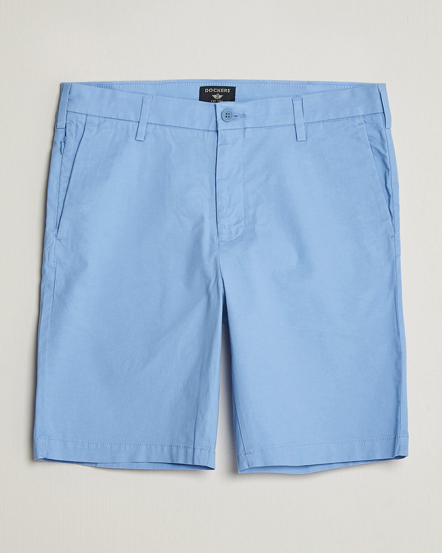 Men | Shorts | Dockers | Slim Cotton/Linen Shorts Vista Blue