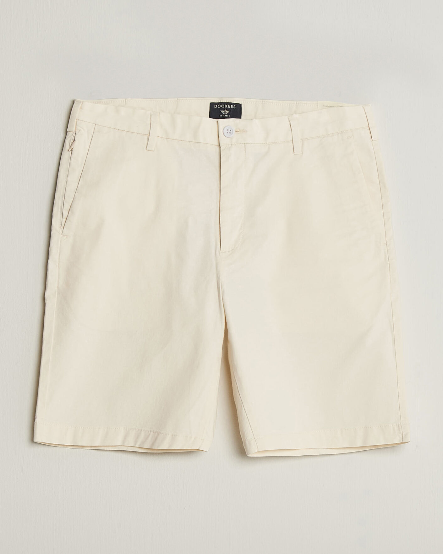 Men | Shorts | Dockers | Slim Cotton/Linen Shorts Buttercream