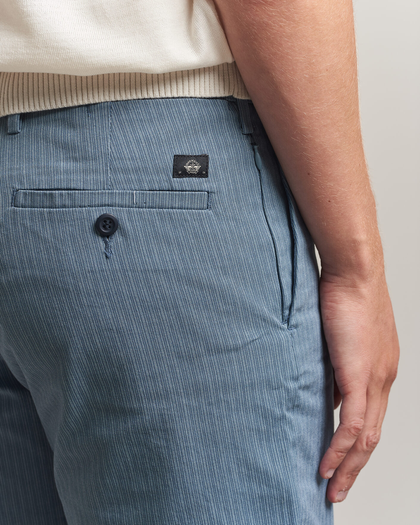 Men | Shorts | Dockers | Slim Cotton/Linen Shorts Bering Sea