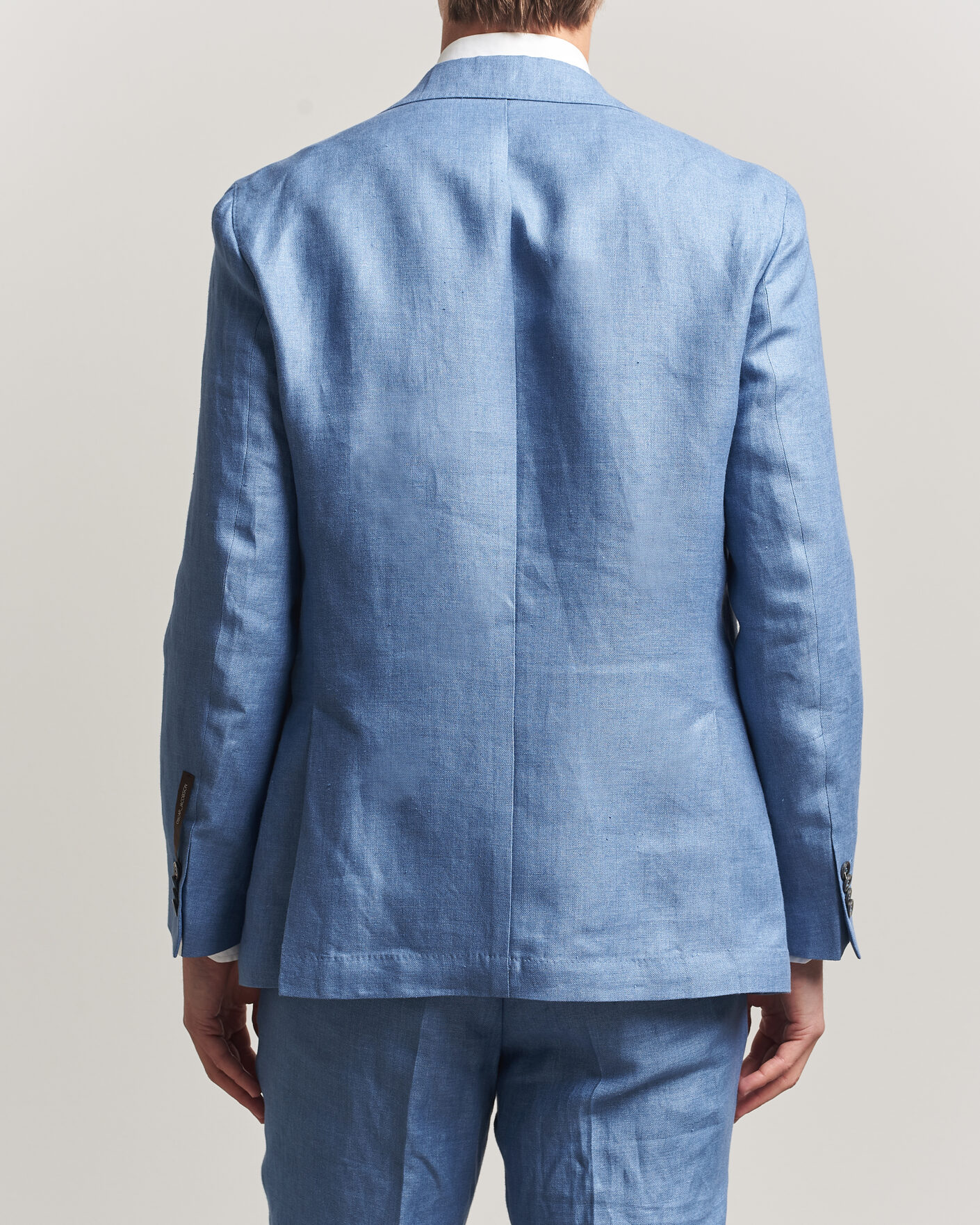 Men | Blazers | Oscar Jacobson | Ferry Soft Linen Blazer Light Blue