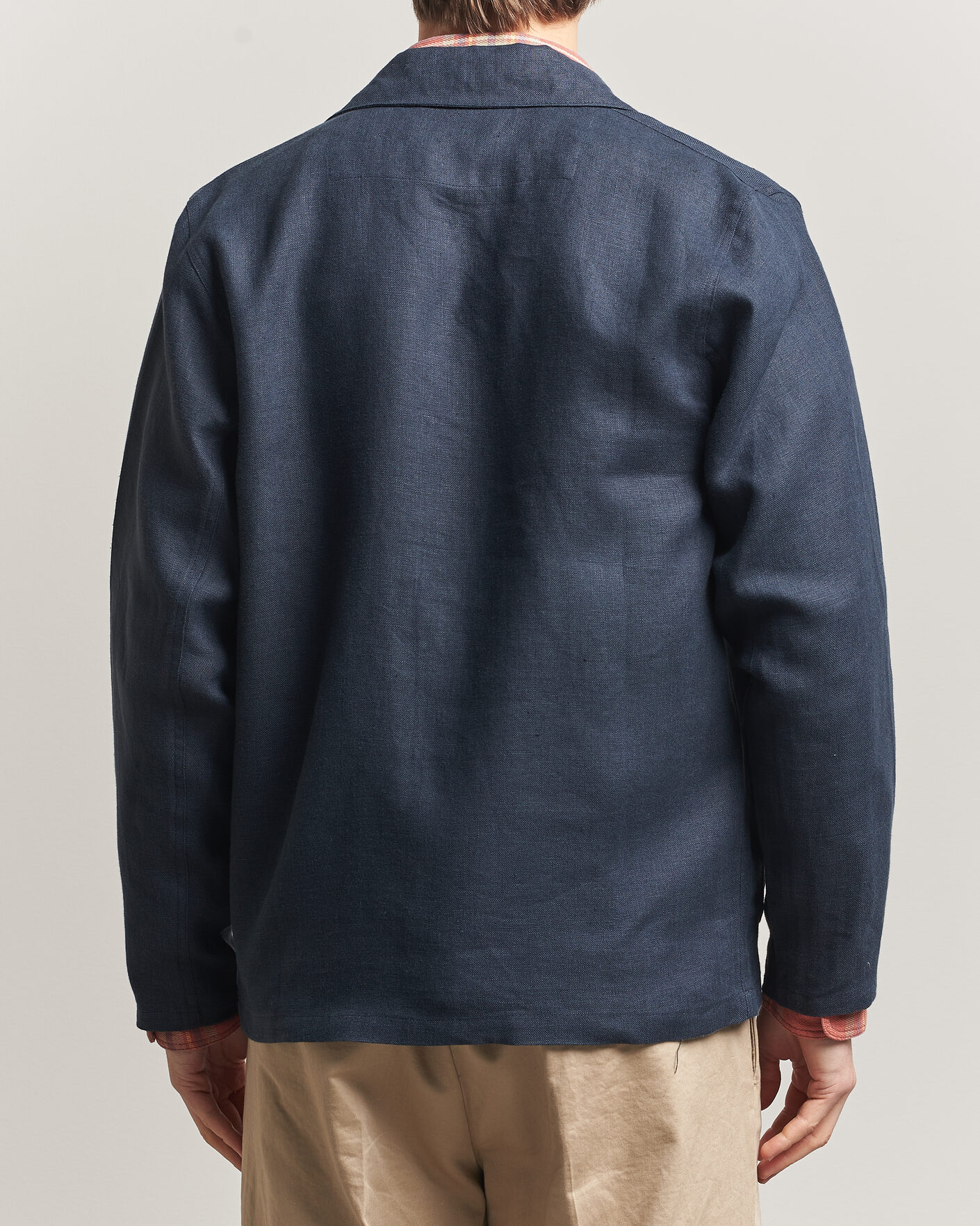 Men | Shirts | Peregrine | Windsor Linen Shacket Navy