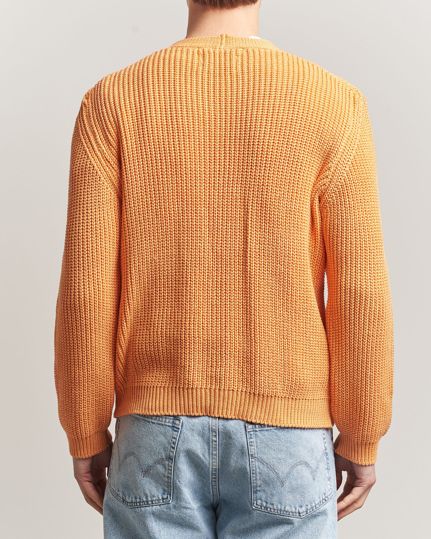 Men | Sweaters & Knitwear | Peregrine | River Cotton Cardigan Apricot
