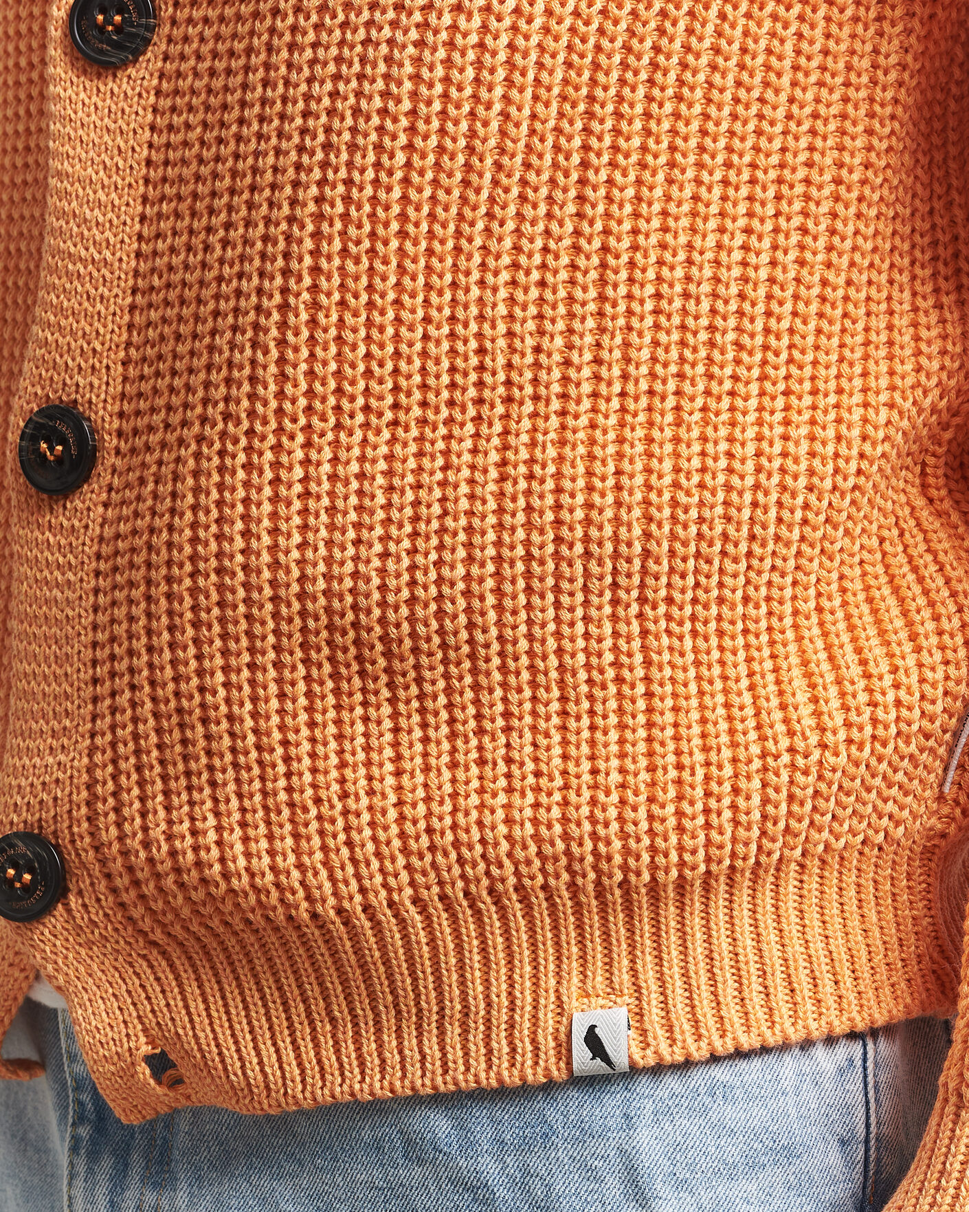 Men | Sweaters & Knitwear | Peregrine | River Cotton Cardigan Apricot